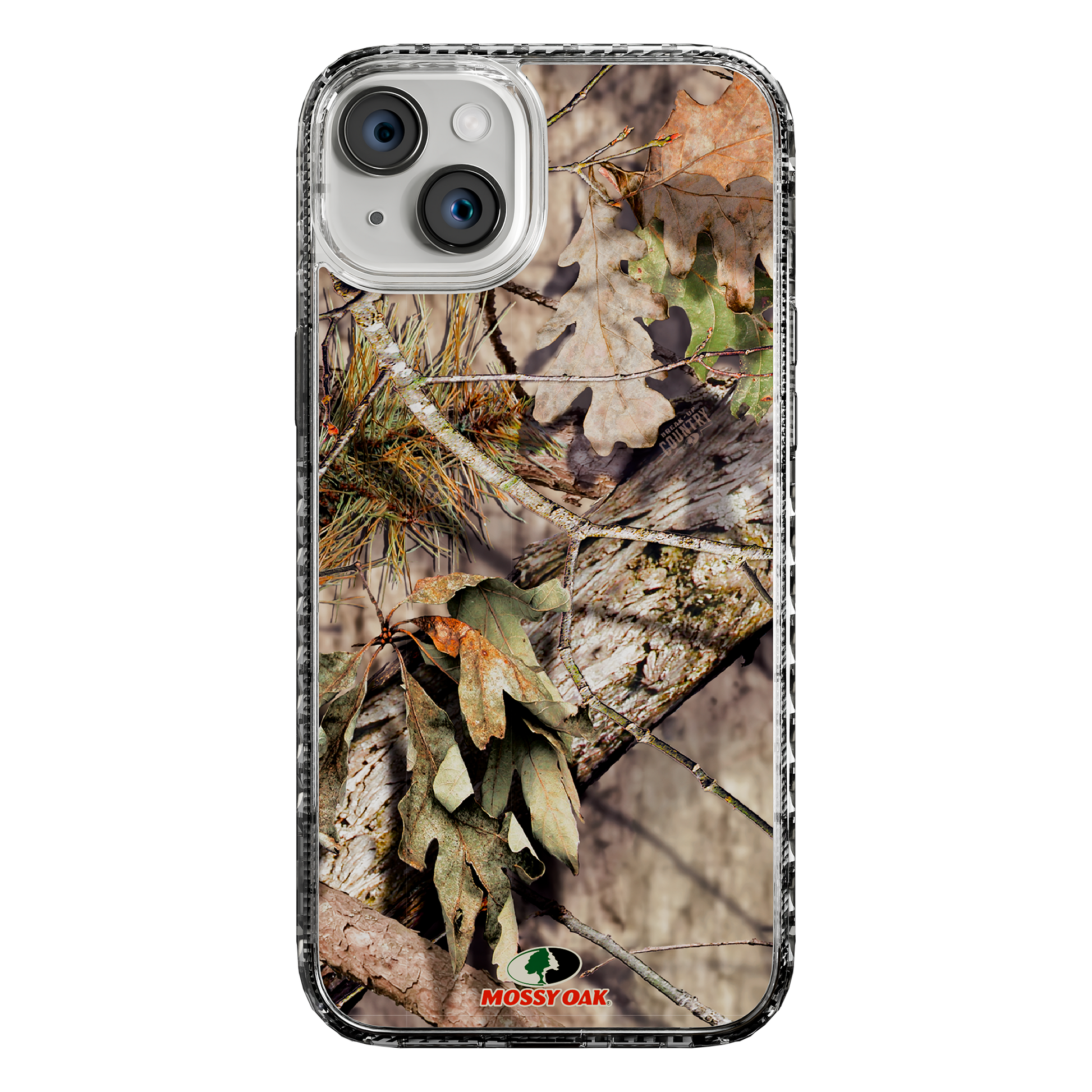 Slim MagSafe® Case for Apple iPhone 15 Plus | Mossy Oak Breakup Country Camo Crystal Clear
