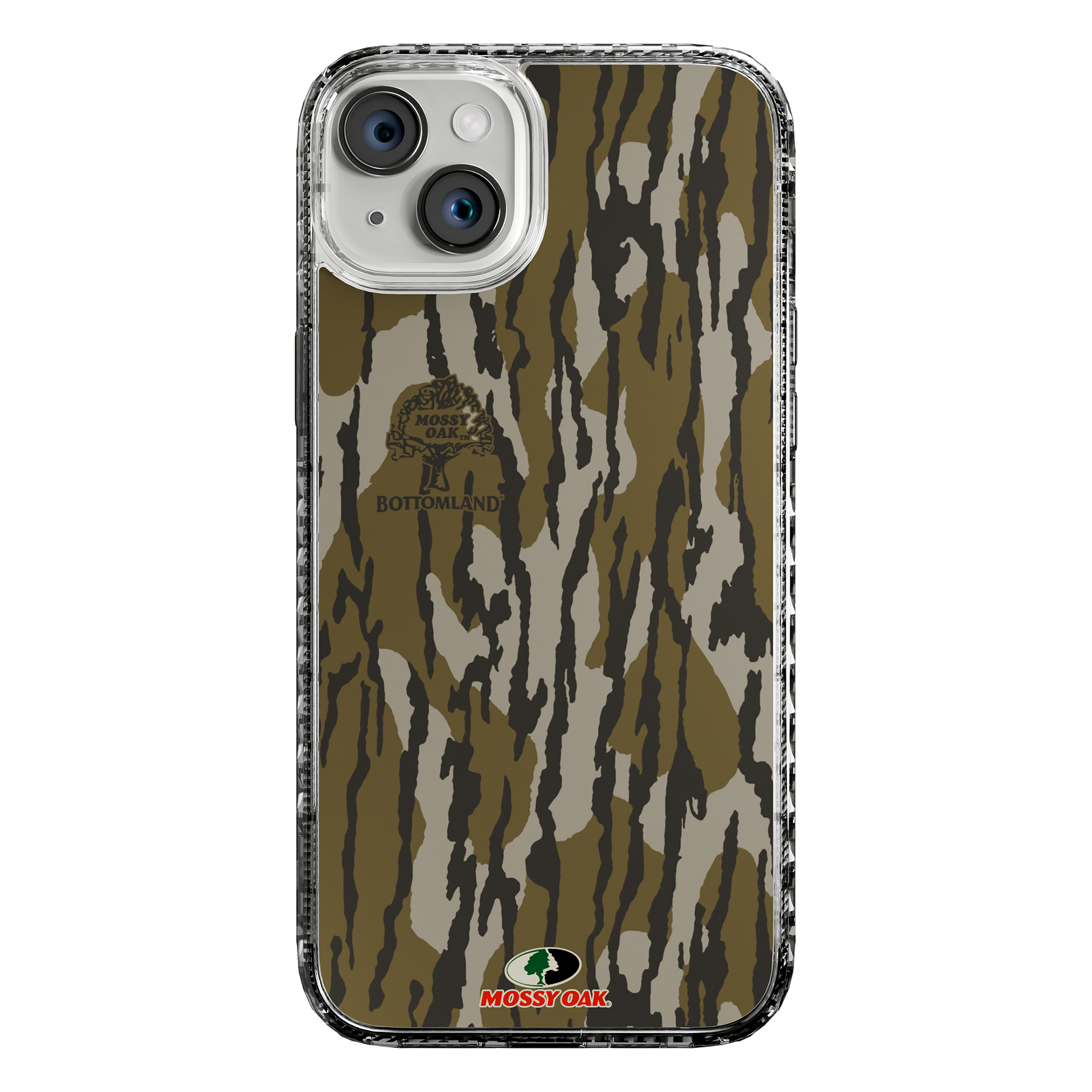 Slim MagSafe® Case for Apple iPhone 15 Plus | Mossy Oak Bottomland Camo Crystal Clear