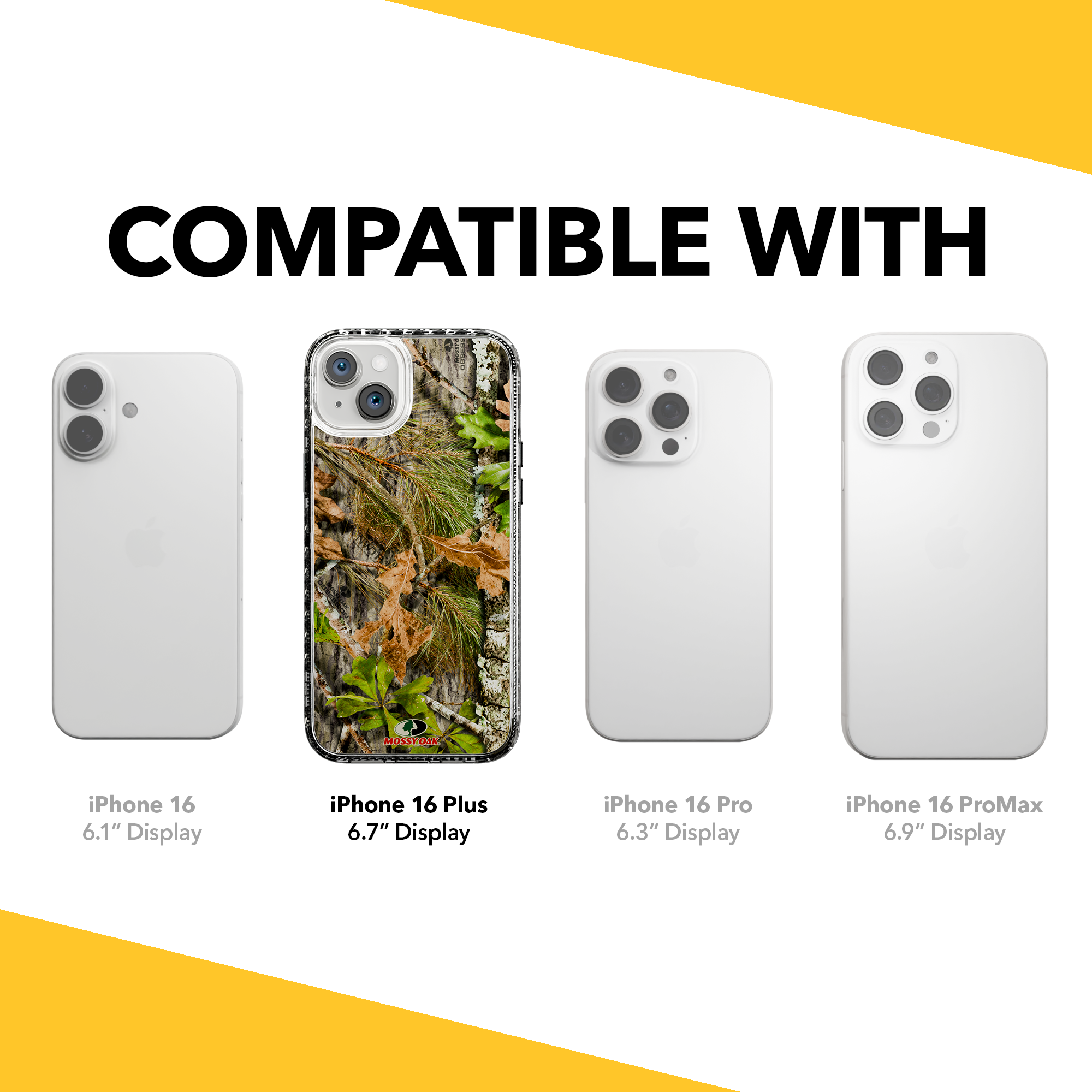 Slim MagSafe® Case for Apple iPhone 15 Plus | Mossy Oak Obbsession Camo Crystal Clear