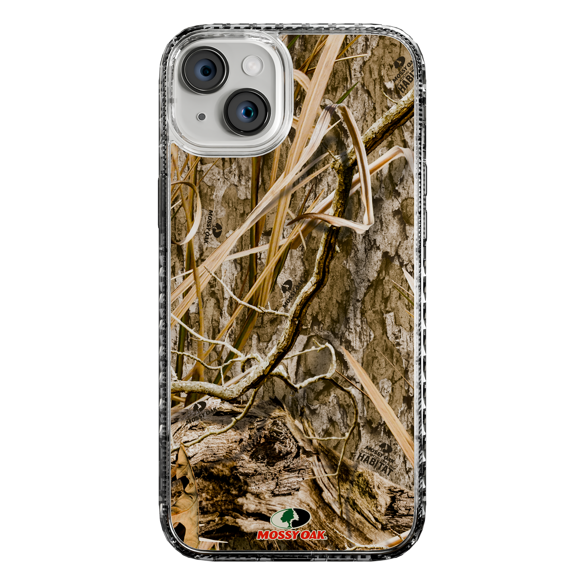 Slim MagSafe® Case for Apple iPhone 15 Plus | Mossy Oak Shadow Grass Camo Crystal Clear