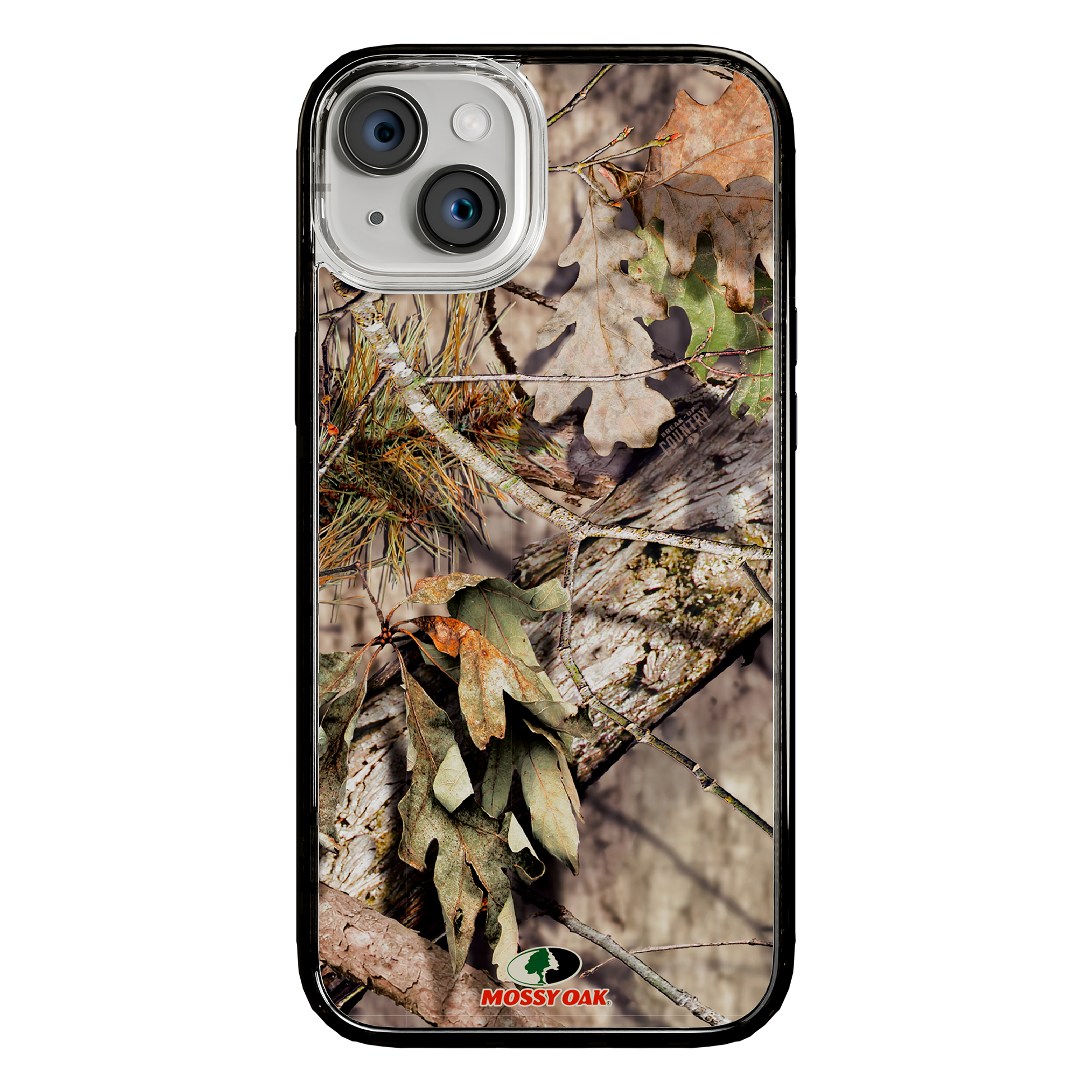 Slim MagSafe® Case for Apple iPhone 15 Plus | Mossy Oak Breakup Country Camo Onyx Black
