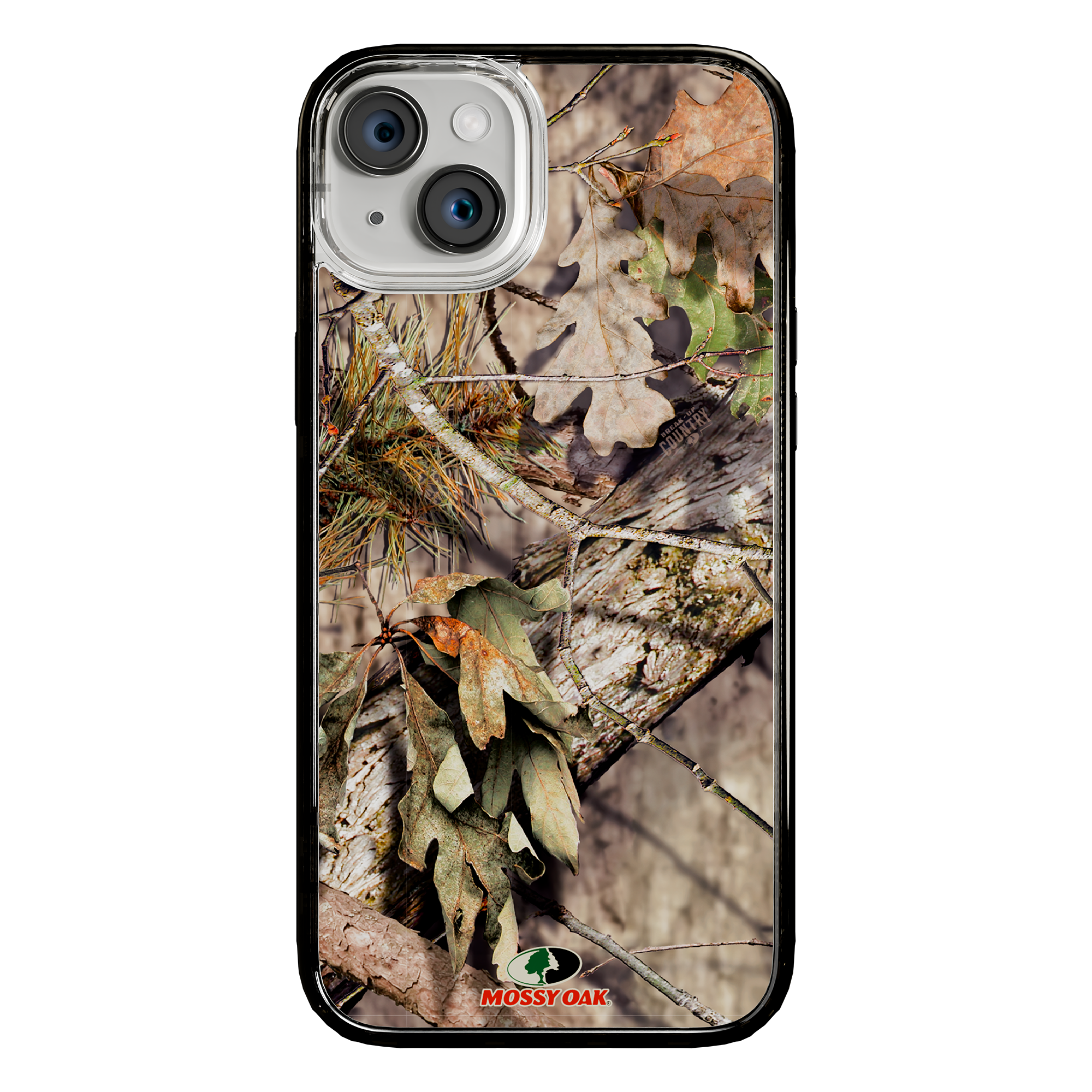 Slim MagSafe® Case for Apple iPhone 15 Plus | Mossy Oak Breakup Country Camo Onyx Black