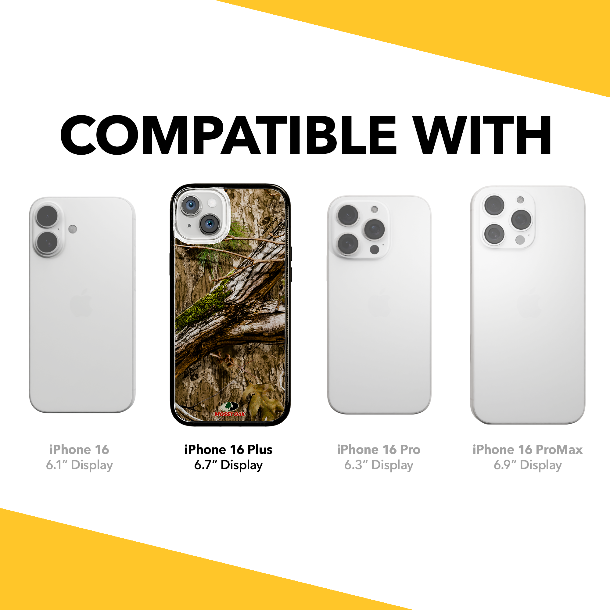 Slim MagSafe® Case for Apple iPhone 15 Plus | Mossy Oak Country DNA Camo Onyx Black