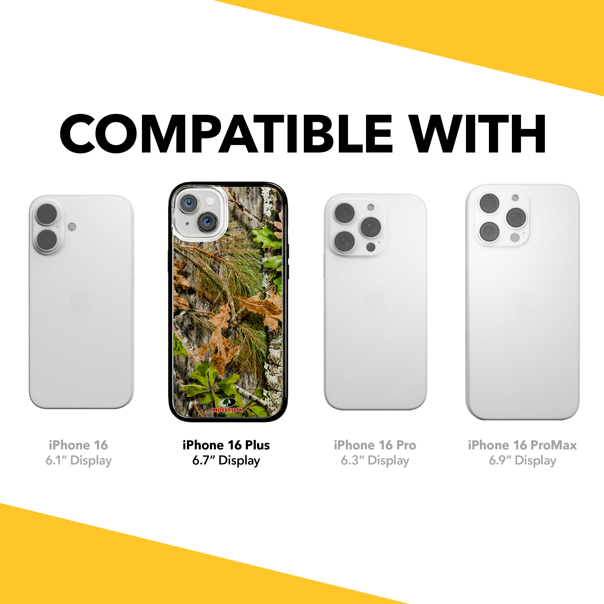 Slim MagSafe® Case for Apple iPhone 15 Plus | Mossy Oak Obbsession Camo Onyx Black