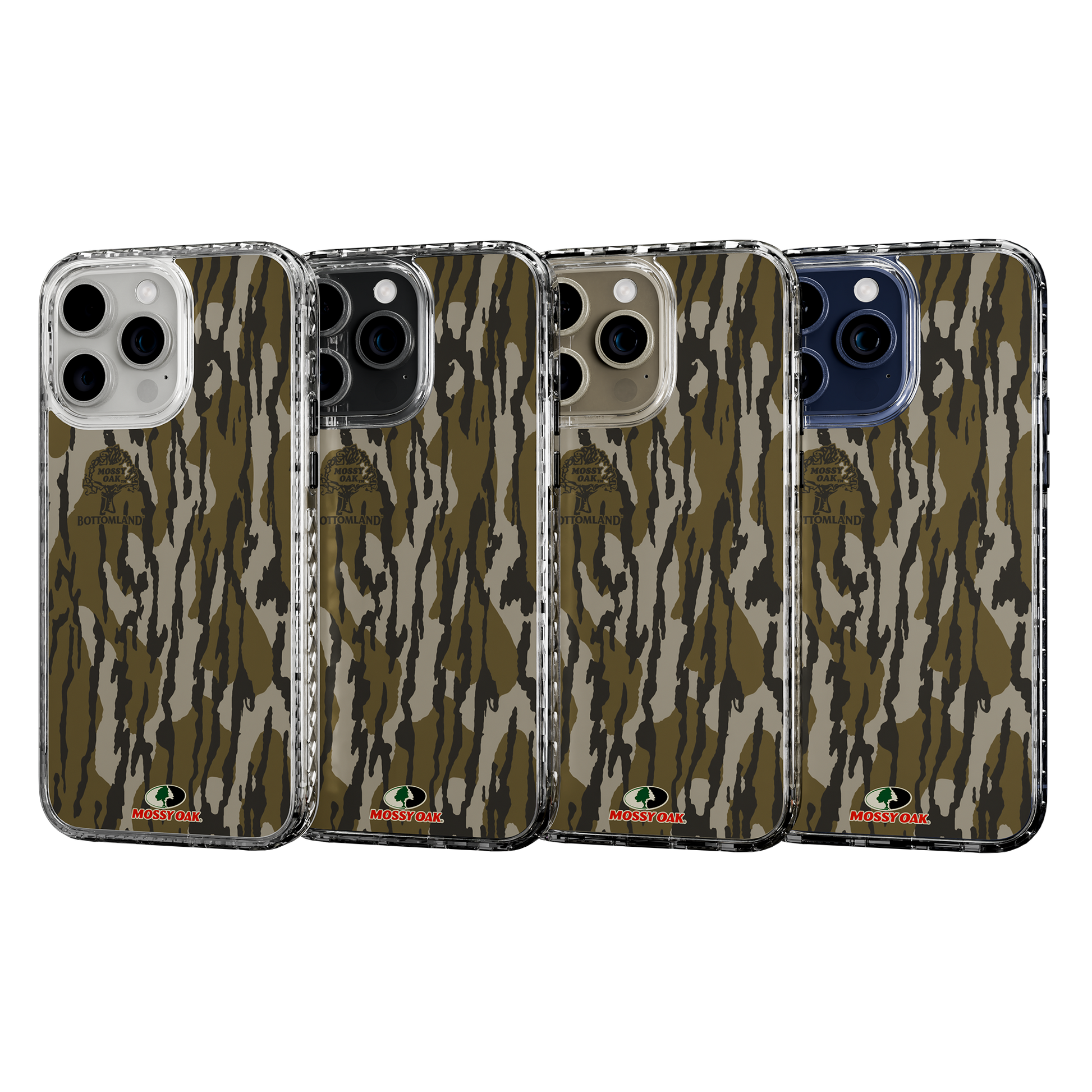 Slim MagSafe® Case for Apple iPhone 15 Pro Max | Mossy Oak Bottomland Camo Crystal Clear