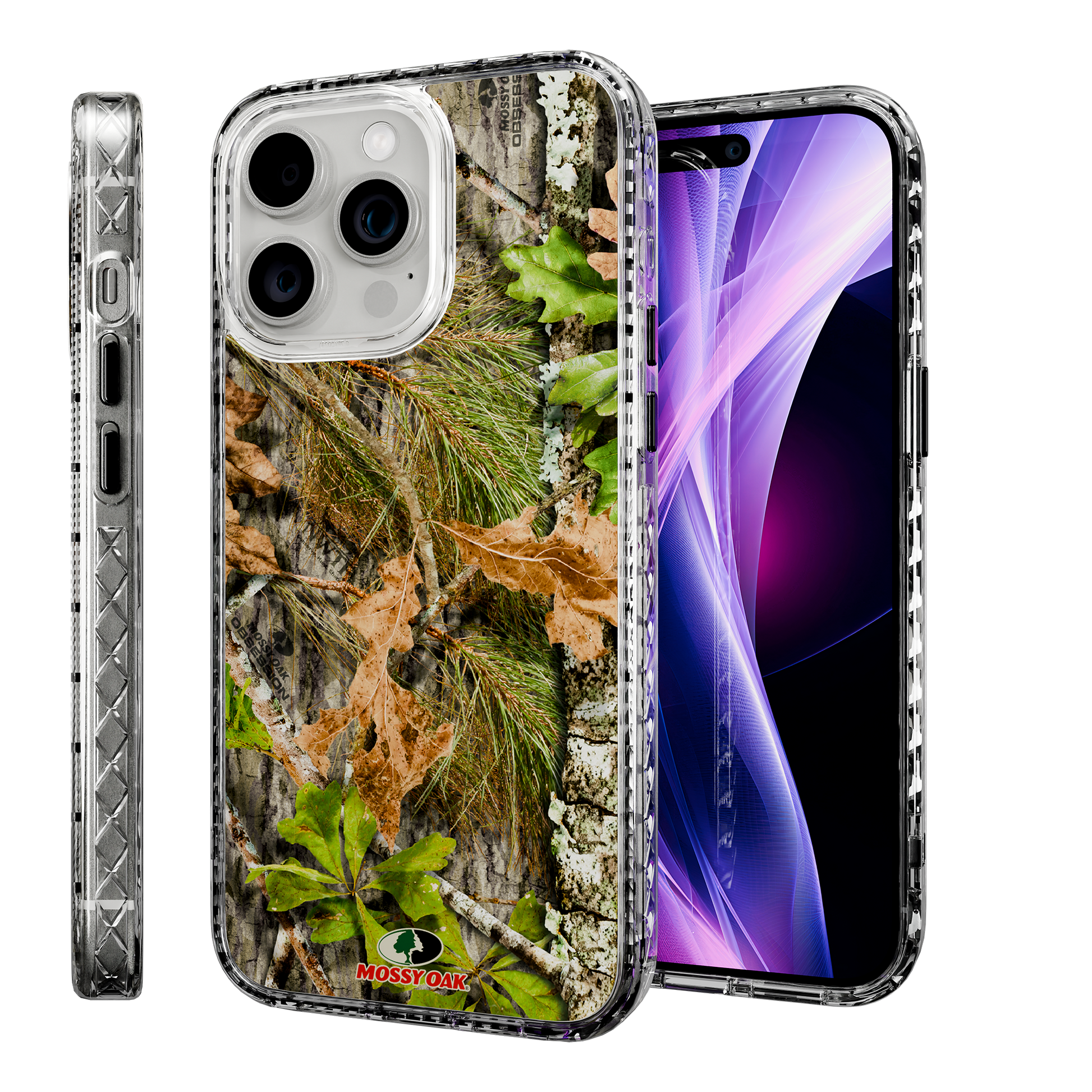 Slim MagSafe® Case for Apple iPhone 15 Pro Max | Mossy Oak Obsession Camo Crystal Clear