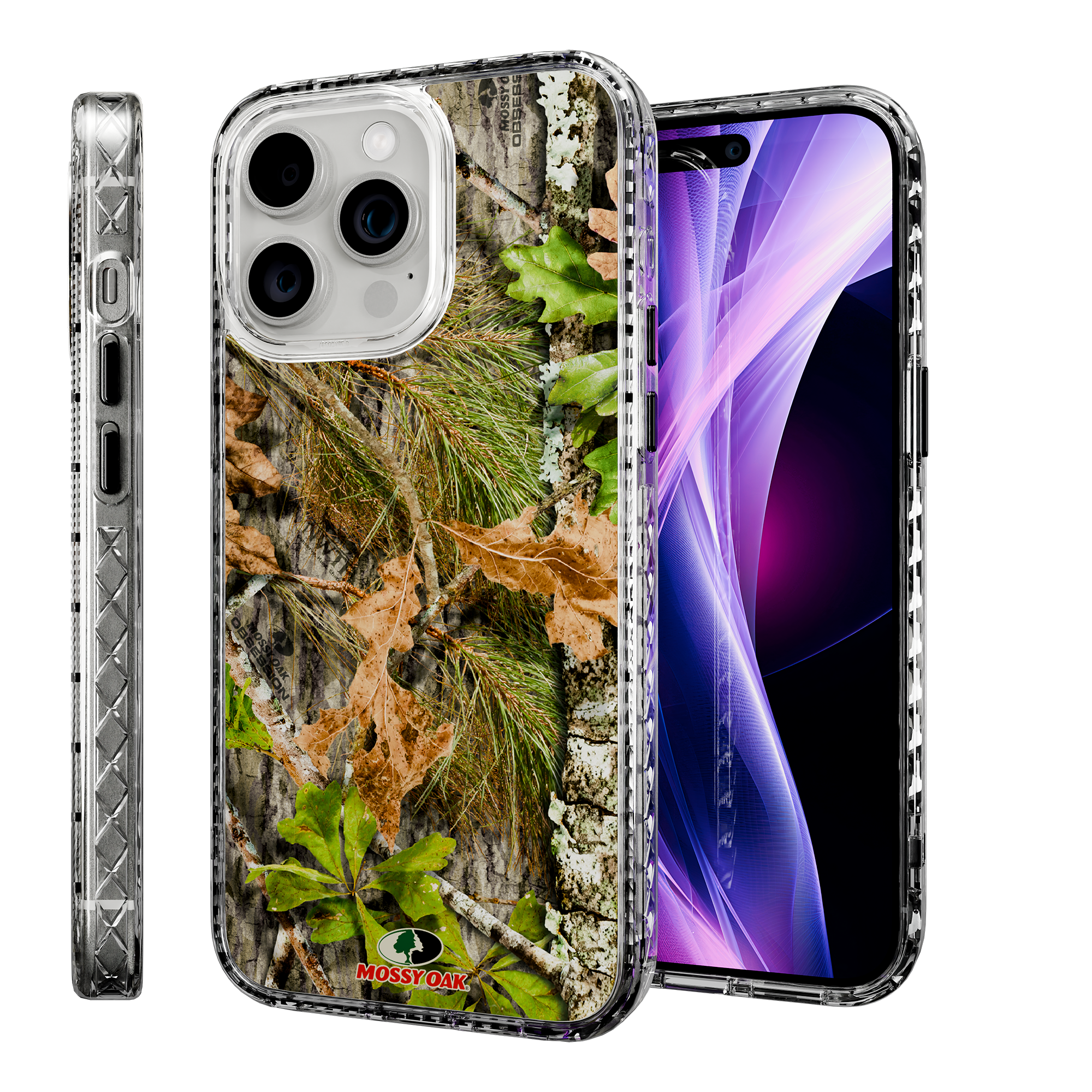 Slim MagSafe® Case for Apple iPhone 15 Pro Max | Mossy Oak Obsession Camo Crystal Clear