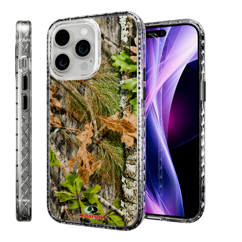 Slim MagSafe® Case for Apple iPhone 15 Pro Max | Mossy Oak Obsession Camo Crystal Clear