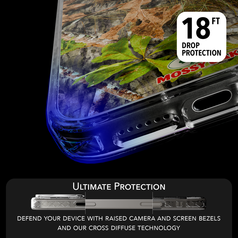 Slim MagSafe® Case for Apple iPhone 15 Pro Max | Mossy Oak Obsession Camo Crystal Clear