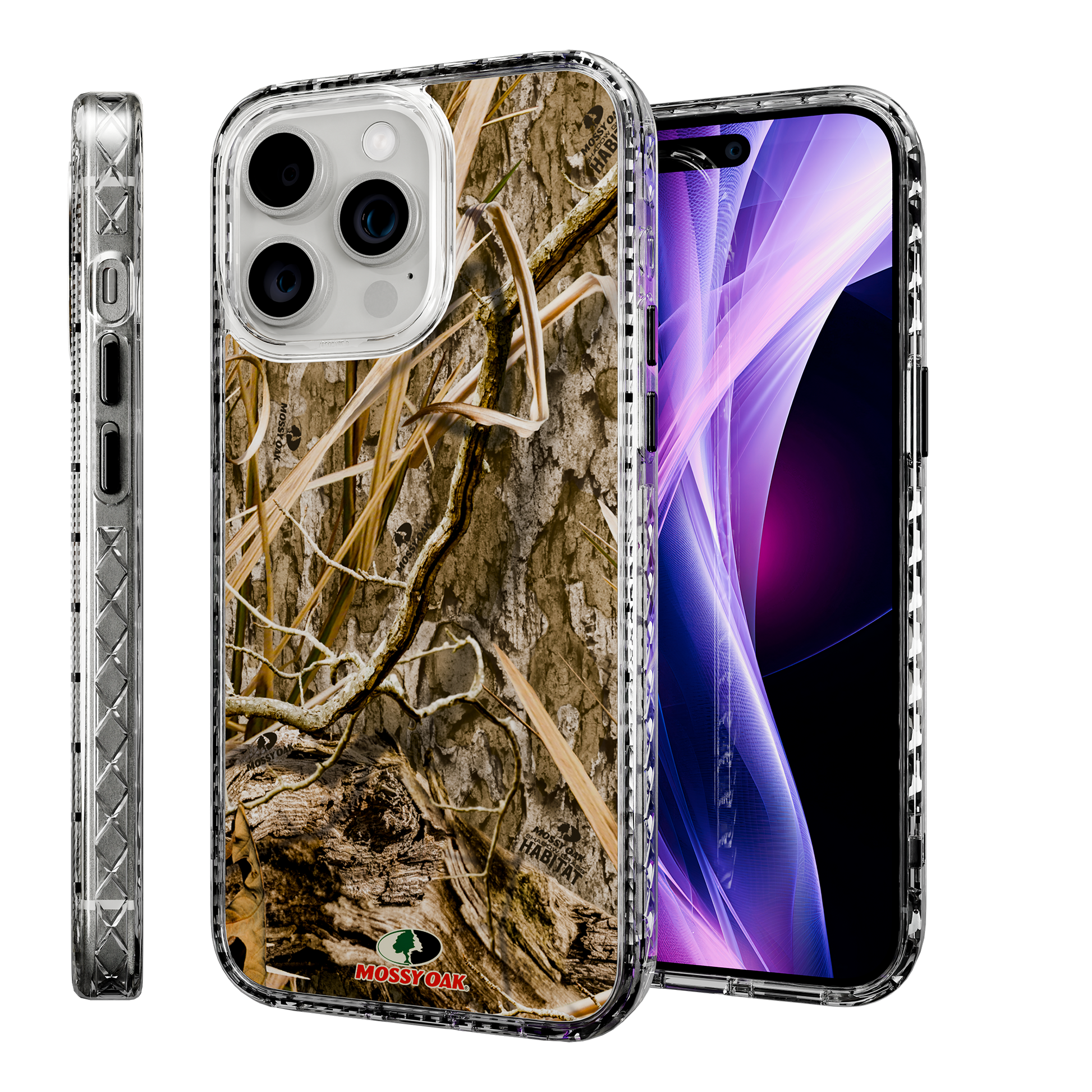 Slim MagSafe® Case for Apple iPhone 15 Pro Max | Mossy Oak Shadow Grass Camo Crystal Clear
