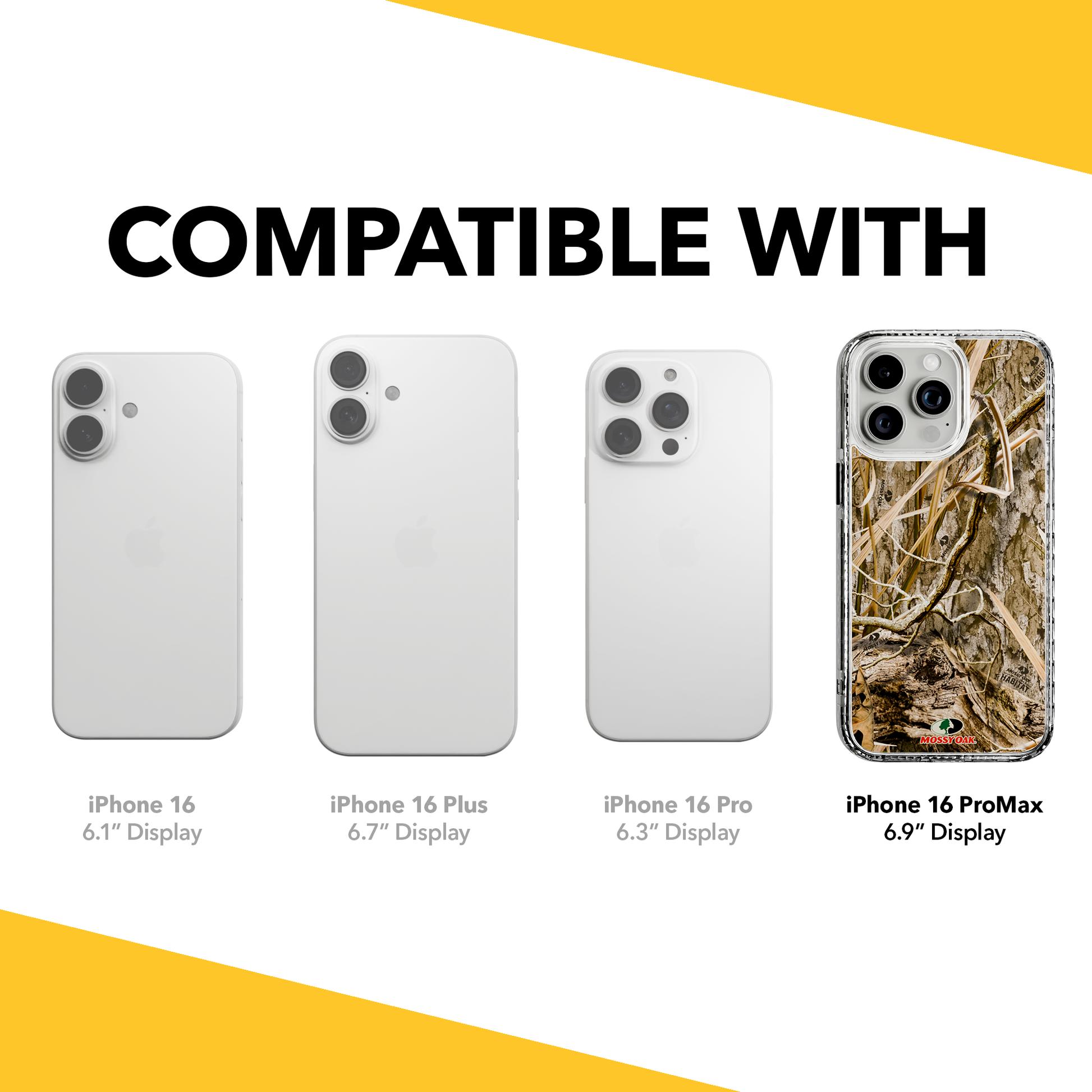 Slim MagSafe® Case for Apple iPhone 15 Pro Max | Mossy Oak Shadow Grass Camo Crystal Clear