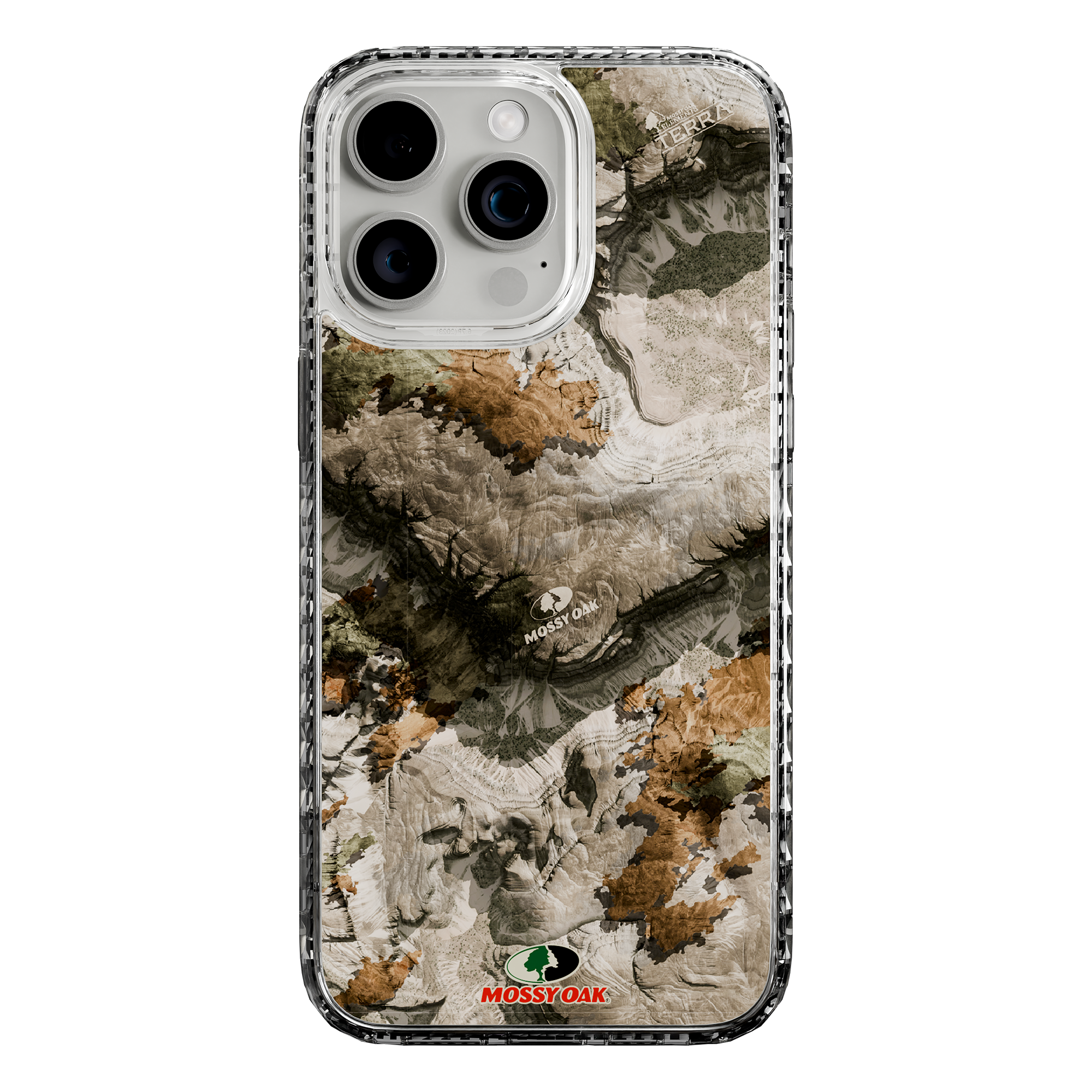 Slim MagSafe® Case for Apple iPhone 15 Pro Max | Mossy Oak Terra Gila Camo Crystal Clear