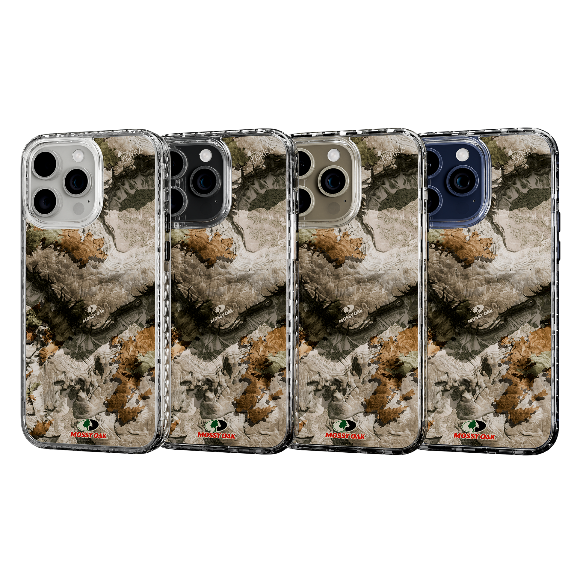 Slim MagSafe® Case for Apple iPhone 15 Pro Max | Mossy Oak Terra Gila Camo Crystal Clear