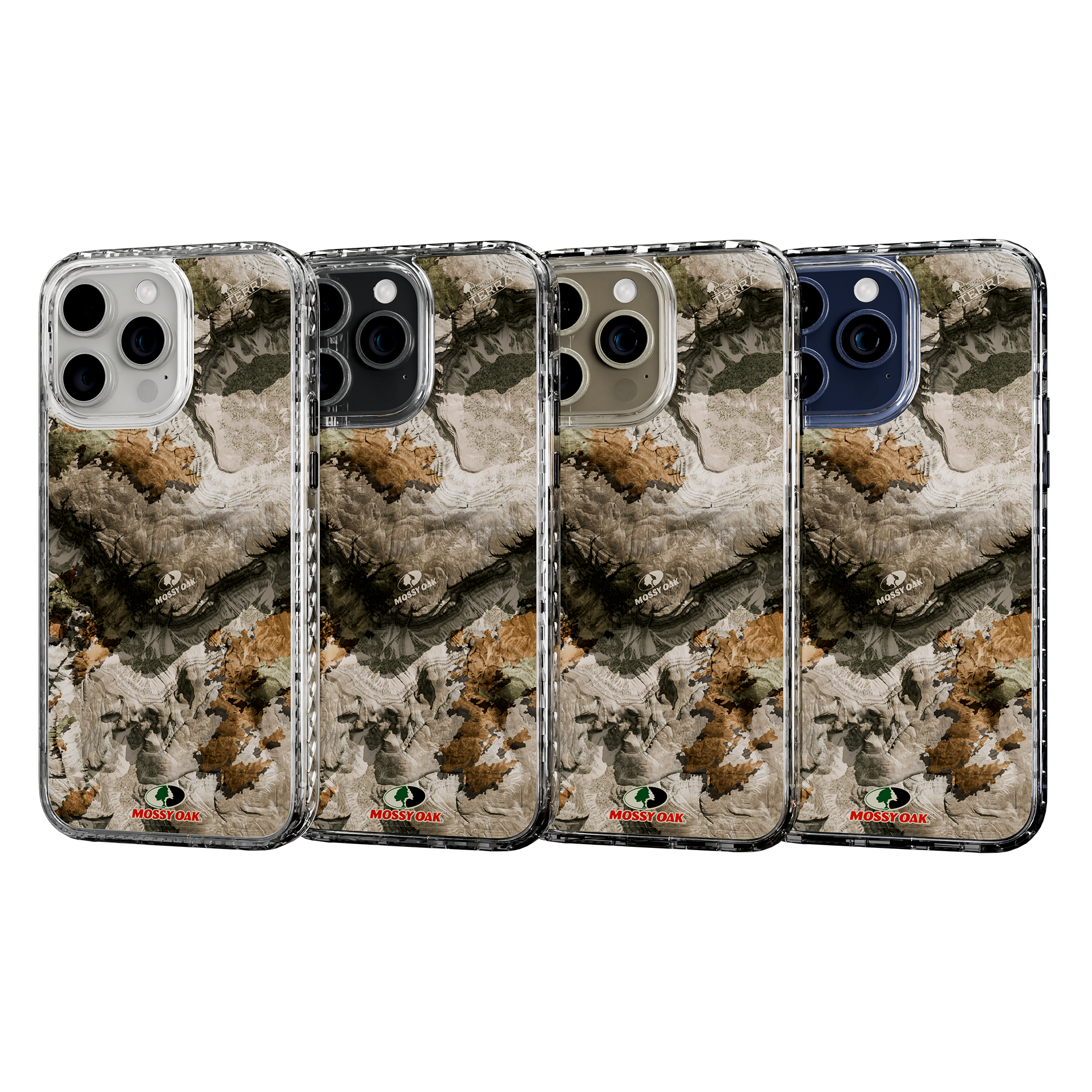 Slim MagSafe® Case for Apple iPhone 15 Pro Max | Mossy Oak Terra Gila Camo Crystal Clear