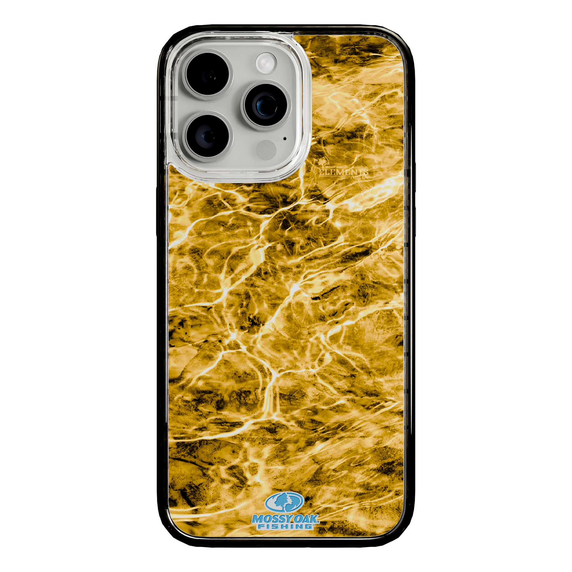 Slim MagSafe® Case for Apple iPhone 15 Pro Max | Mossy Oak Agua Yellowfin Camo Onyx Black