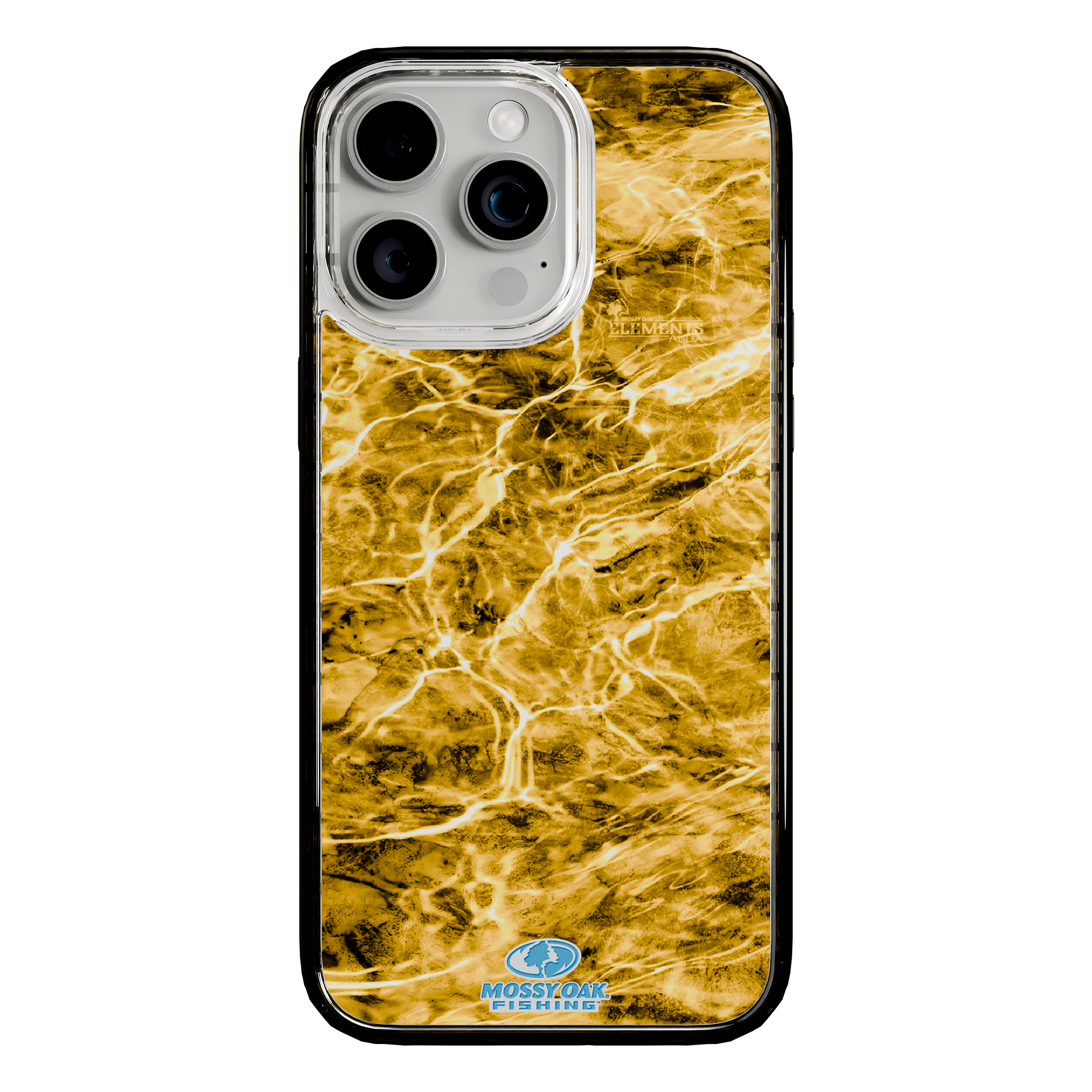 Slim MagSafe® Case for Apple iPhone 15 Pro Max | Mossy Oak Agua Yellowfin Camo Onyx Black