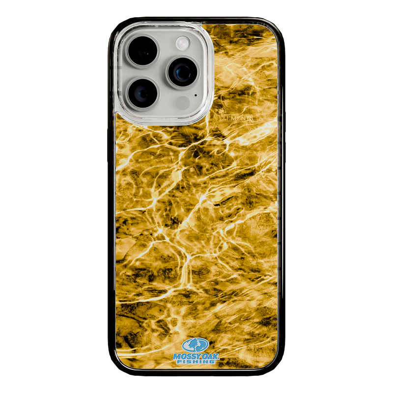 Slim MagSafe® Case for Apple iPhone 15 Pro Max | Mossy Oak Agua Yellowfin Camo Onyx Black