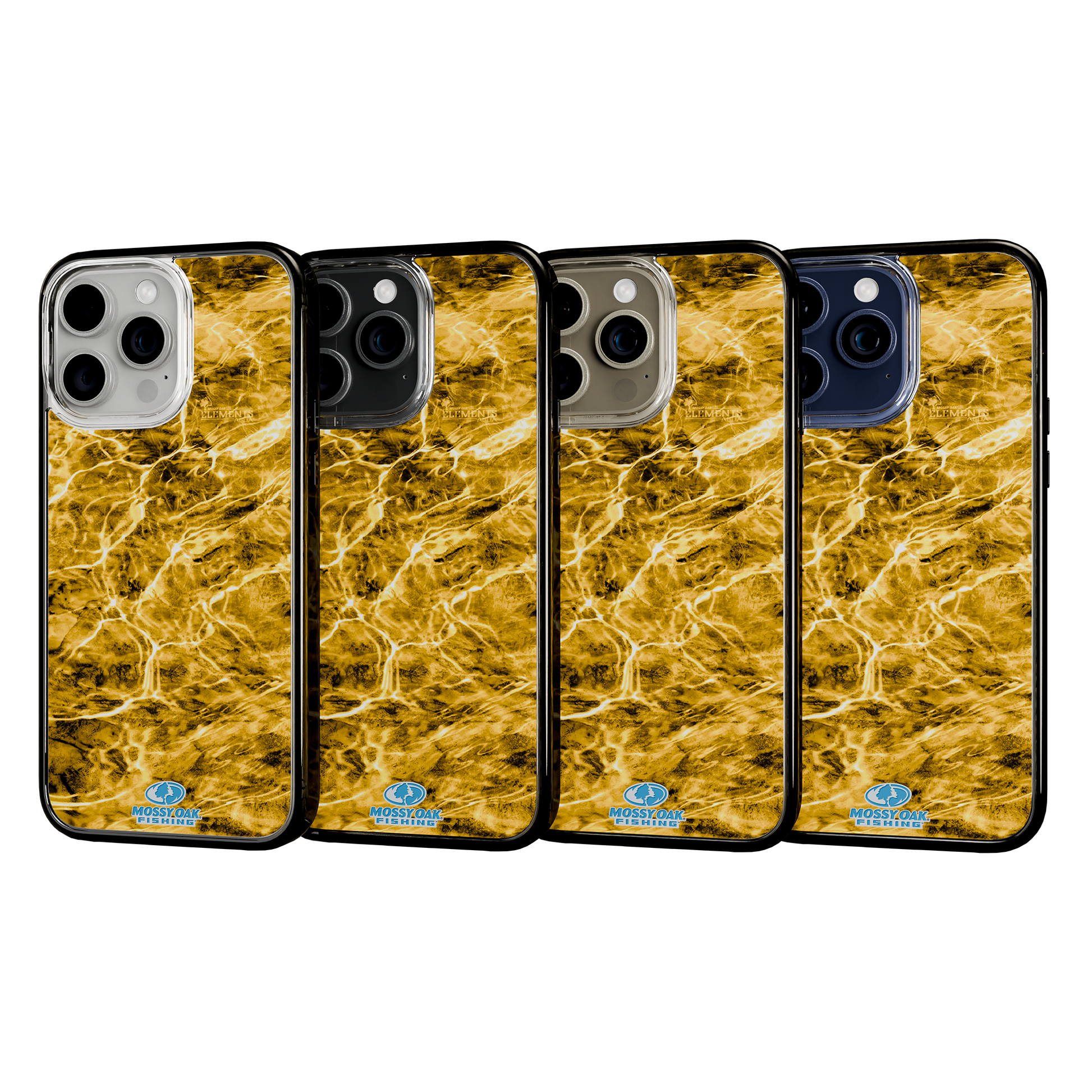 Slim MagSafe® Case for Apple iPhone 15 Pro Max | Mossy Oak Agua Yellowfin Camo Onyx Black