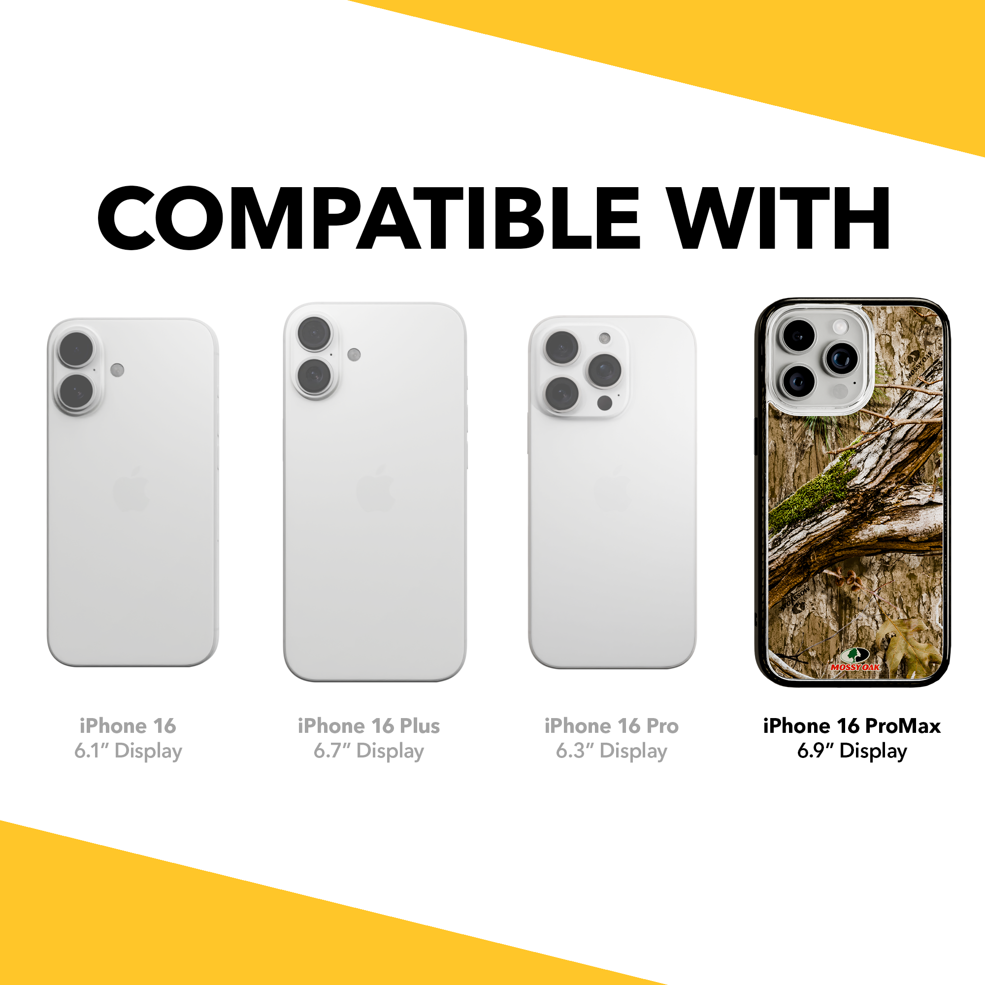 Slim MagSafe® Case for Apple iPhone 15 Pro Max | Mossy Oak Country DNA Camo Onyx Black