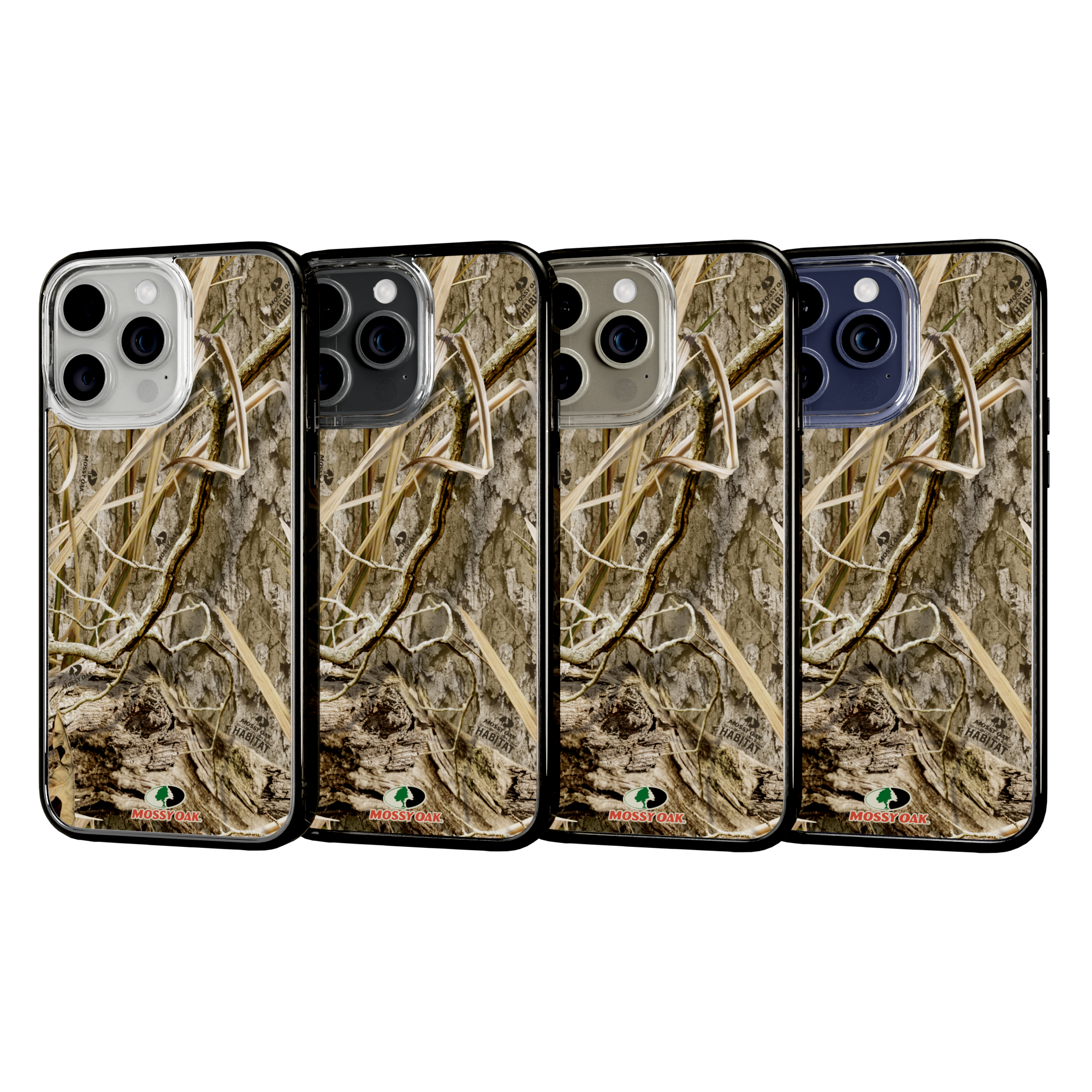 Mossy Oak Magnitude Series for Apple iPhone 15 Pro Max - Shadow Grass Onyx Black
