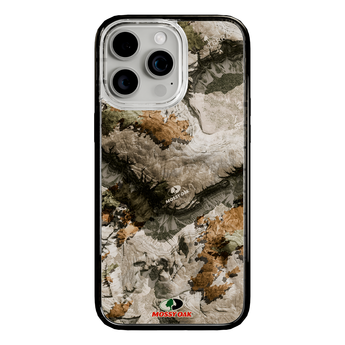 Slim MagSafe® Case for Apple iPhone 15 Pro Max | Mossy Oak Terra Gila Camo Onyx Black