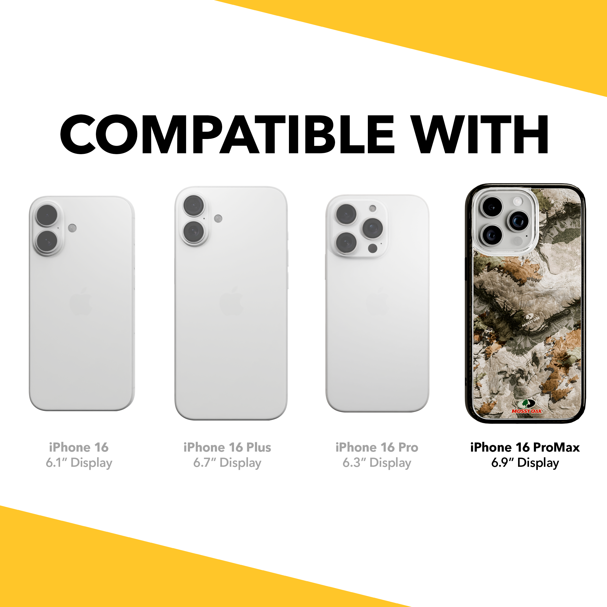 Slim MagSafe® Case for Apple iPhone 15 Pro Max | Mossy Oak Terra Gila Camo Onyx Black