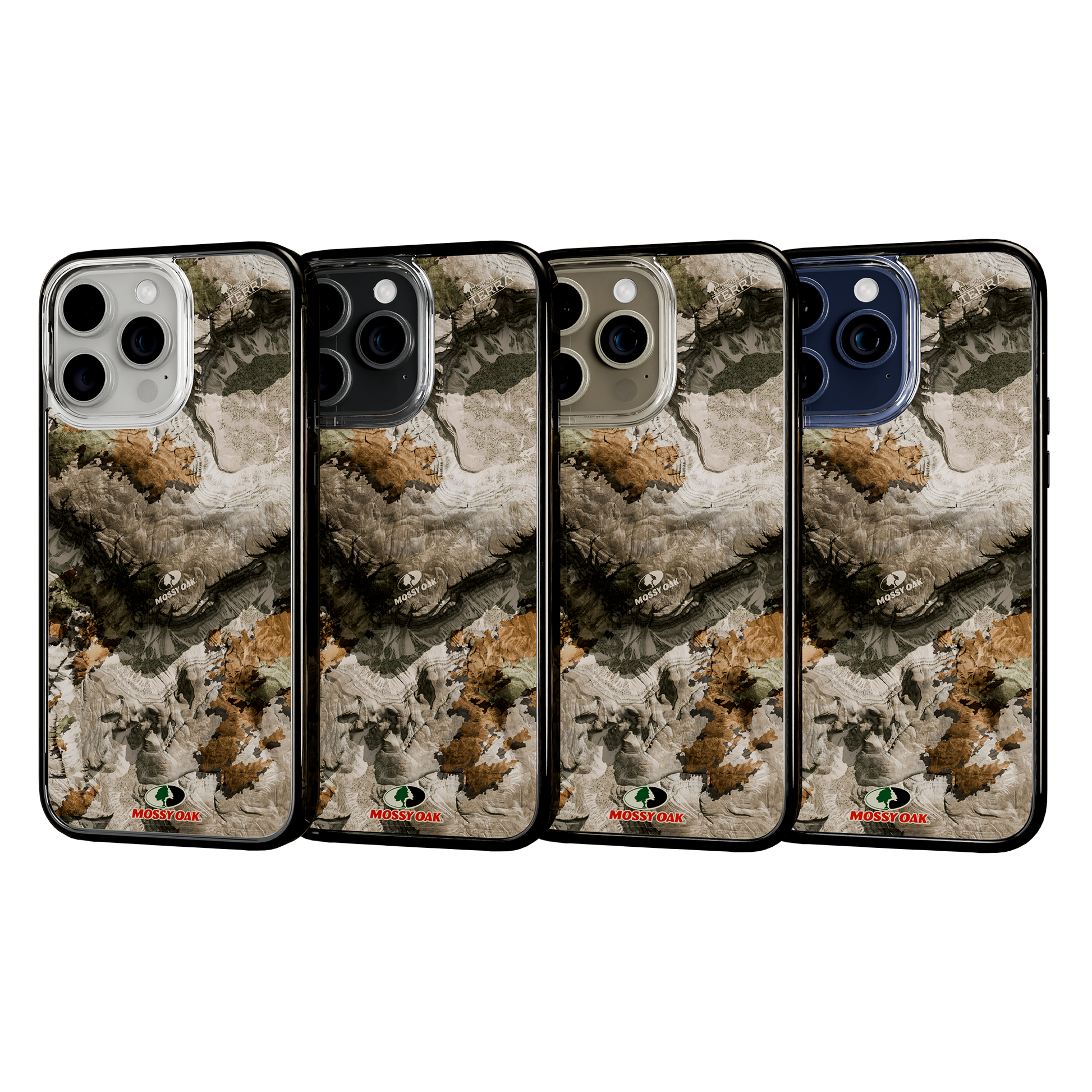 Slim MagSafe® Case for Apple iPhone 15 Pro Max | Mossy Oak Terra Gila Camo Onyx Black