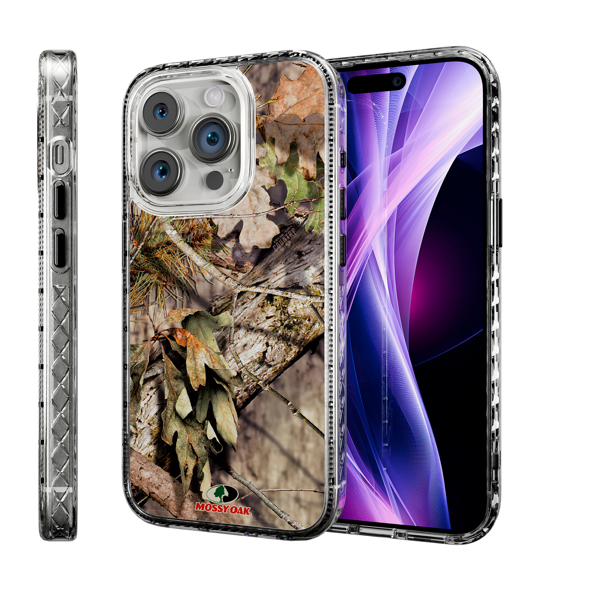 Slim MagSafe® Case for Apple iPhone 15 Pro | Mossy Oak Breakup Country Camo Crystal Clear