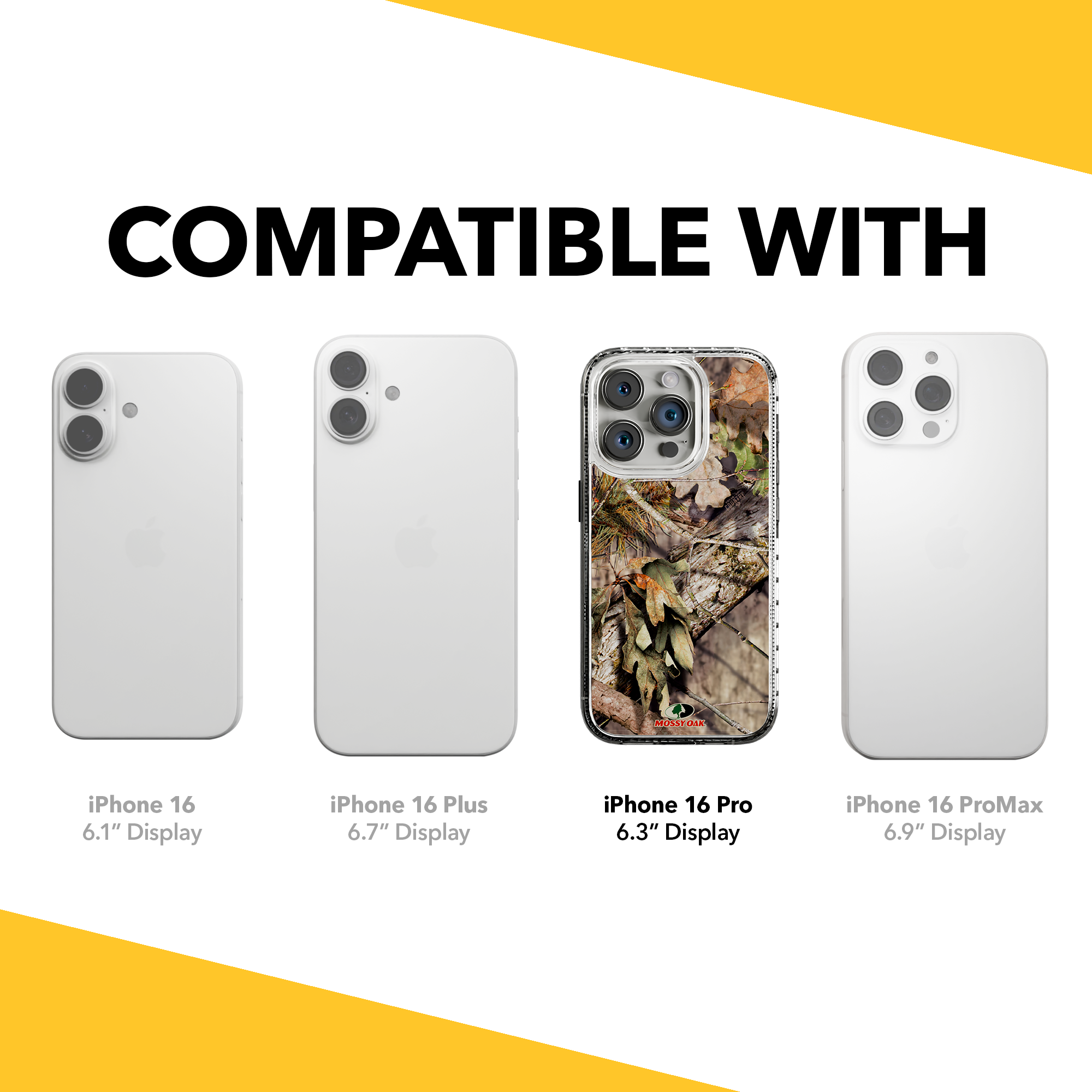 Slim MagSafe® Case for Apple iPhone 15 Pro | Mossy Oak Breakup Country Camo Crystal Clear