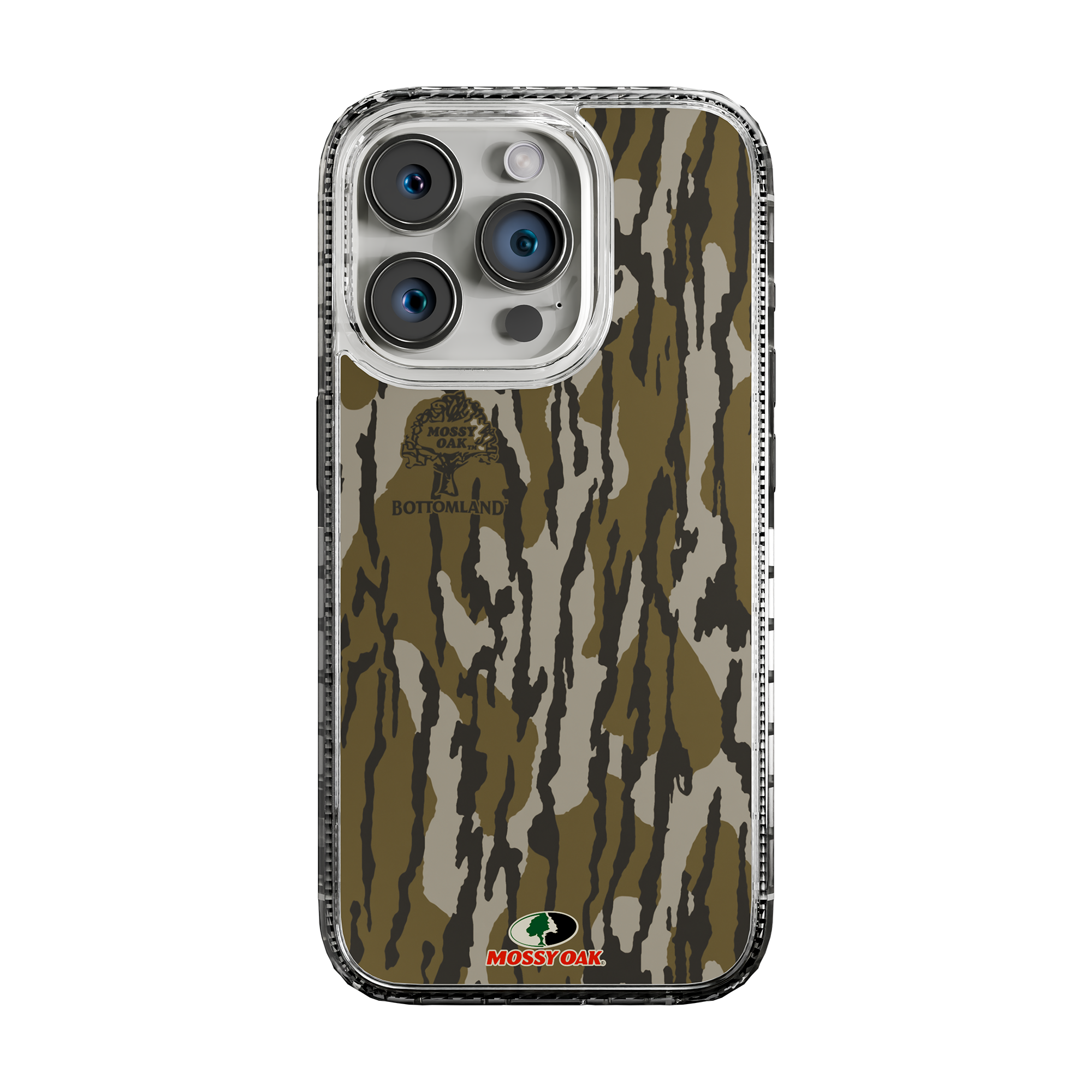 Slim MagSafe® Case for Apple iPhone 15 Pro | Mossy Oak Bottomland Camo Crystal Clear