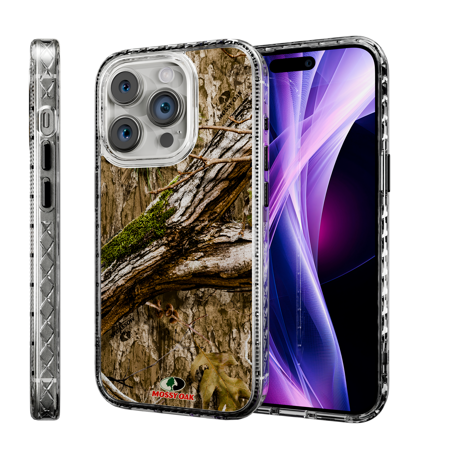 Slim MagSafe® Case for Apple iPhone 15 Pro | Mossy Oak Country DNA Camo Crystal Clear