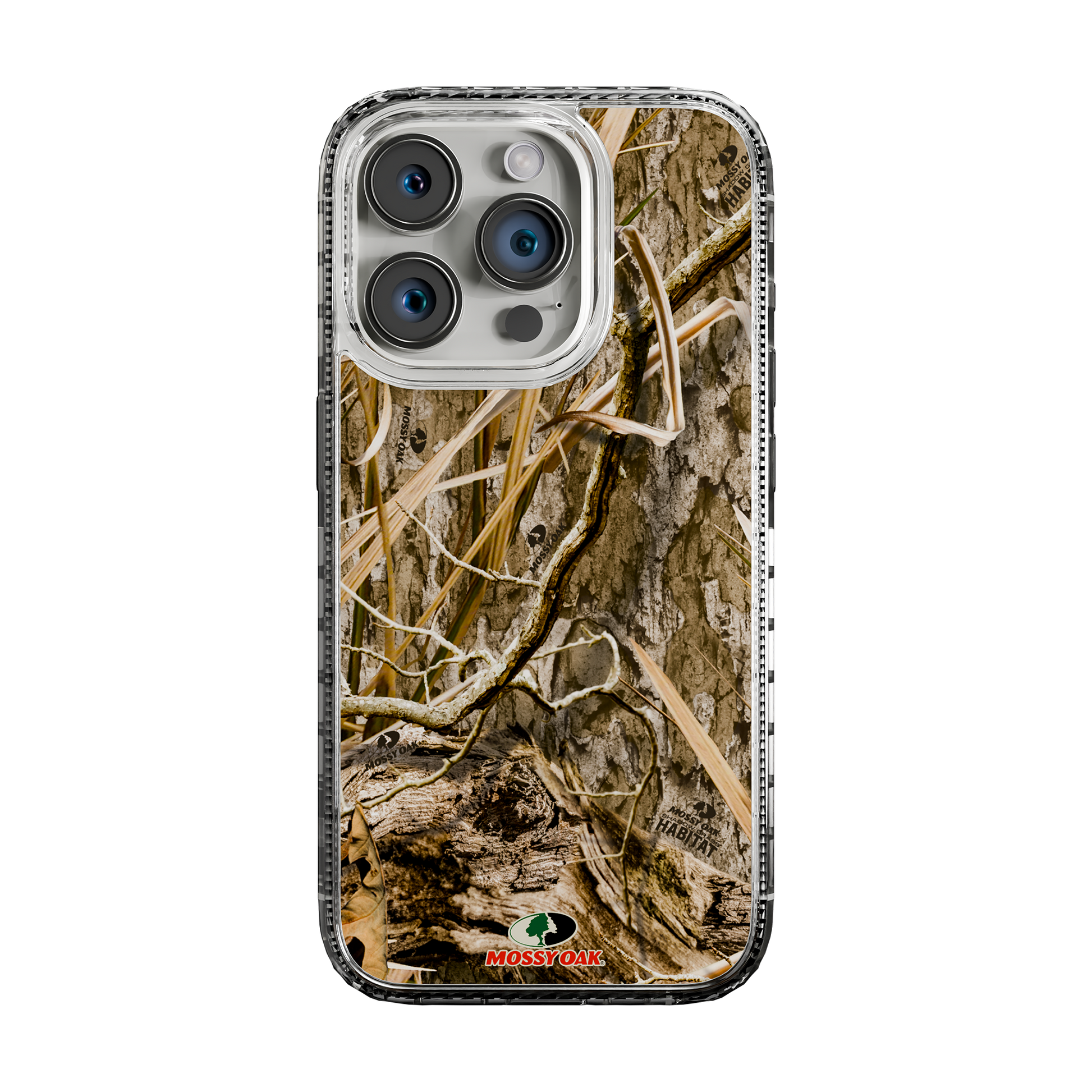 Slim MagSafe® Case for Apple iPhone 15 Pro | Mossy Oak Shadow Grass Camo Crystal Clear