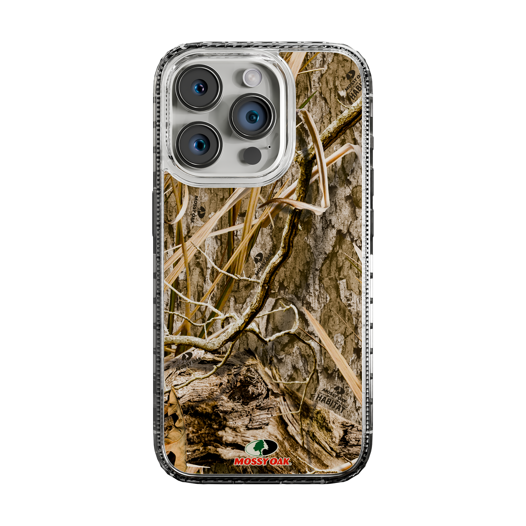 Slim MagSafe® Case for Apple iPhone 15 Pro | Mossy Oak Shadow Grass Camo Crystal Clear