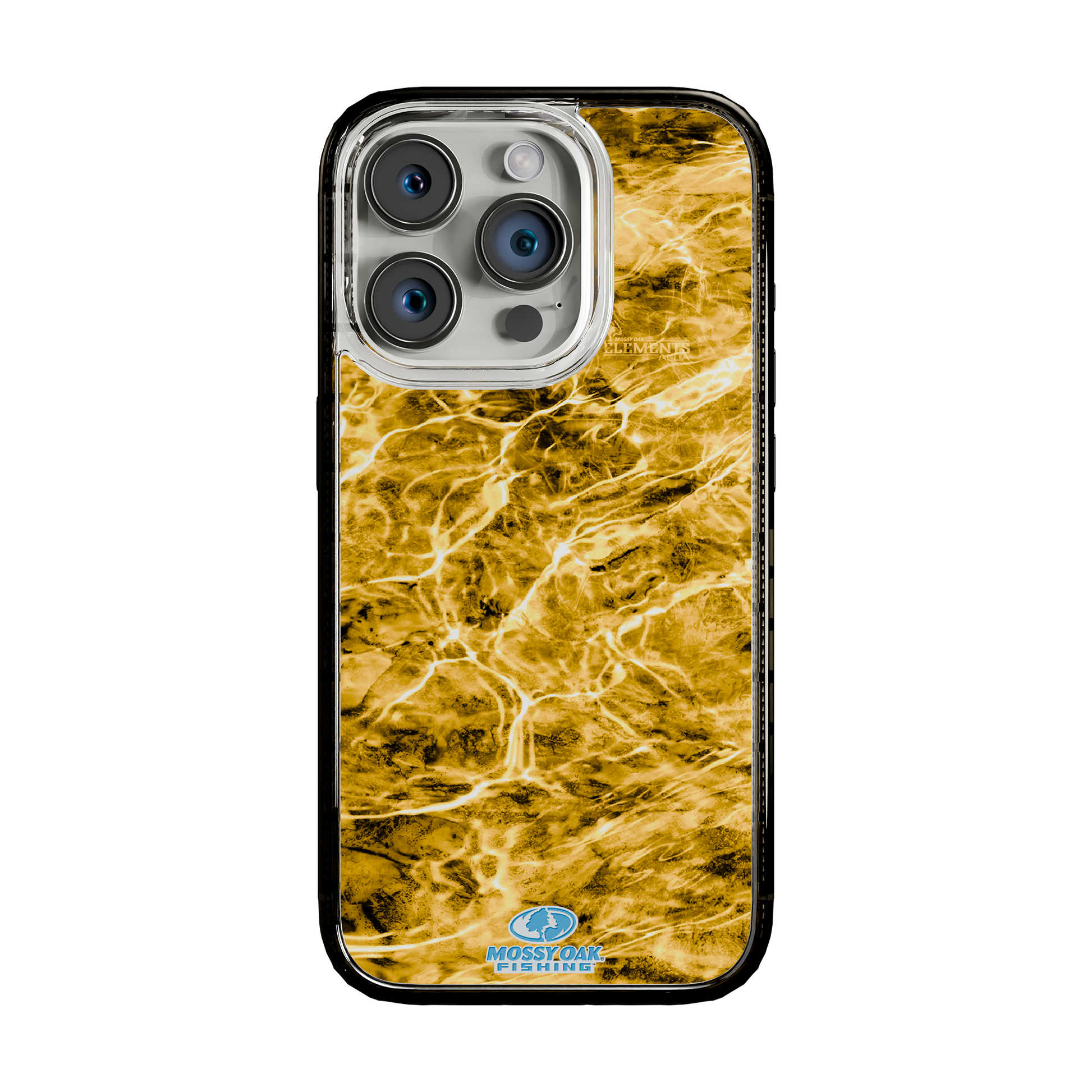 Slim MagSafe® Case for Apple iPhone 15 Pro | Mossy Oak Agua Yellowfin Camo Onyx Black