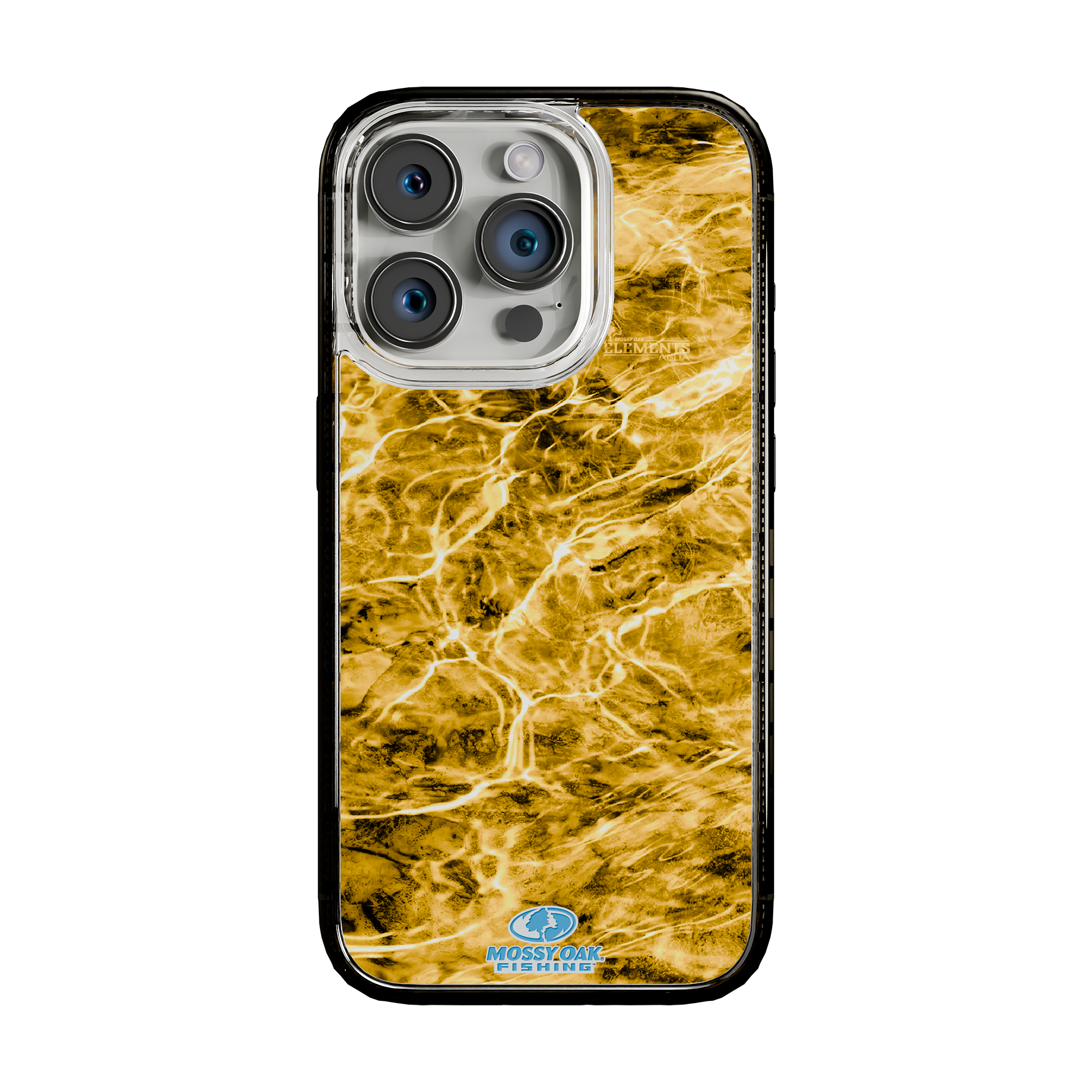 Slim MagSafe® Case for Apple iPhone 15 Pro | Mossy Oak Agua Yellowfin Camo Onyx Black