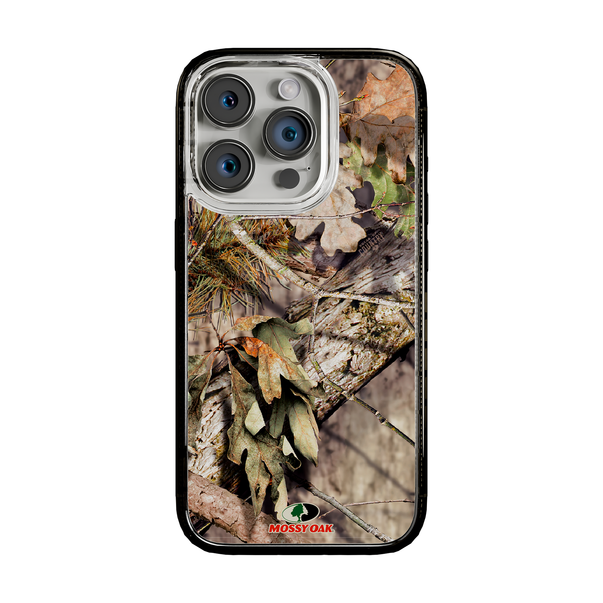 Slim MagSafe® Case for Apple iPhone 15 Pro | Mossy Oak Breakup Country Camo Onyx Black