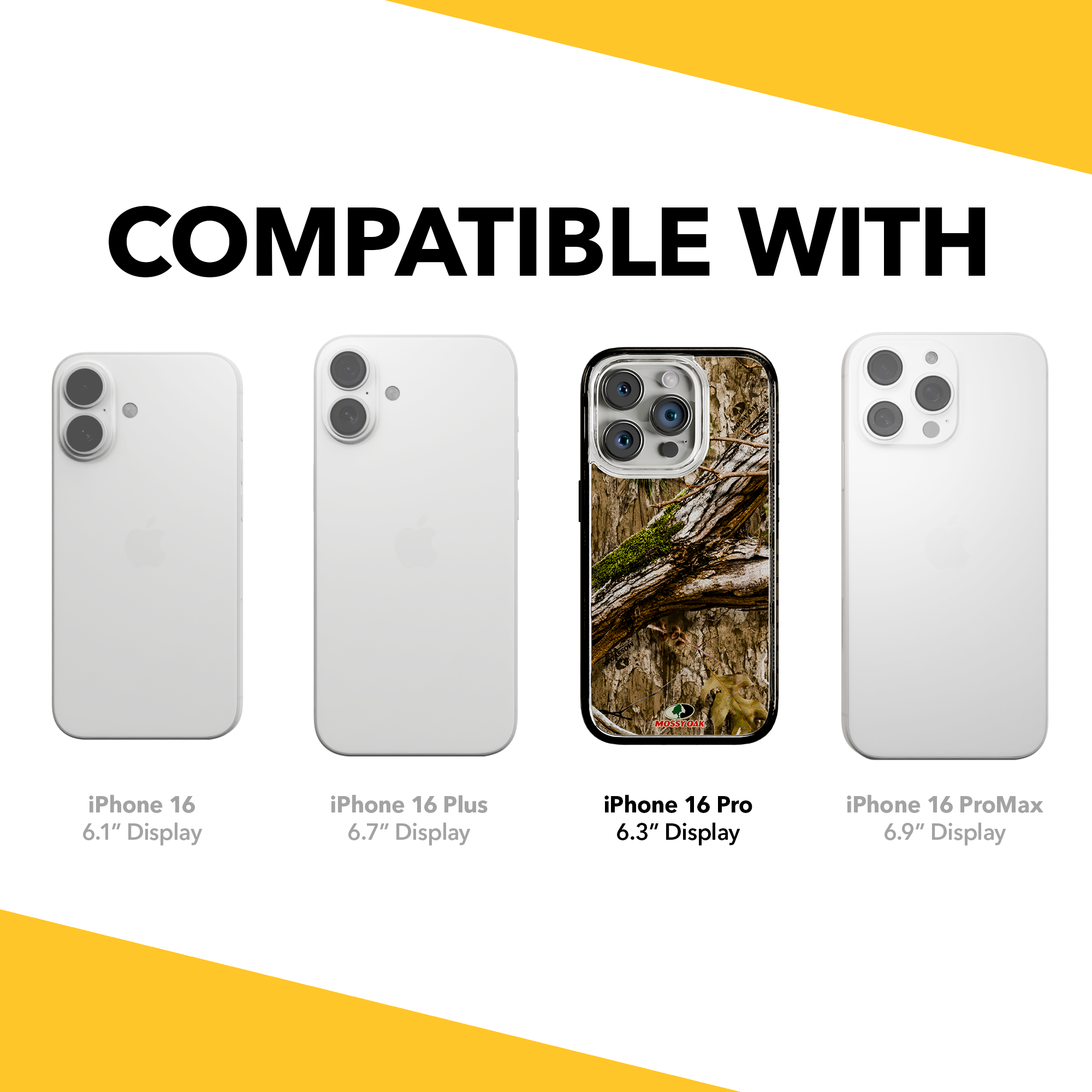 Slim MagSafe® Case for Apple iPhone 15 Pro | Mossy Oak Country DNA Camo Onyx Black