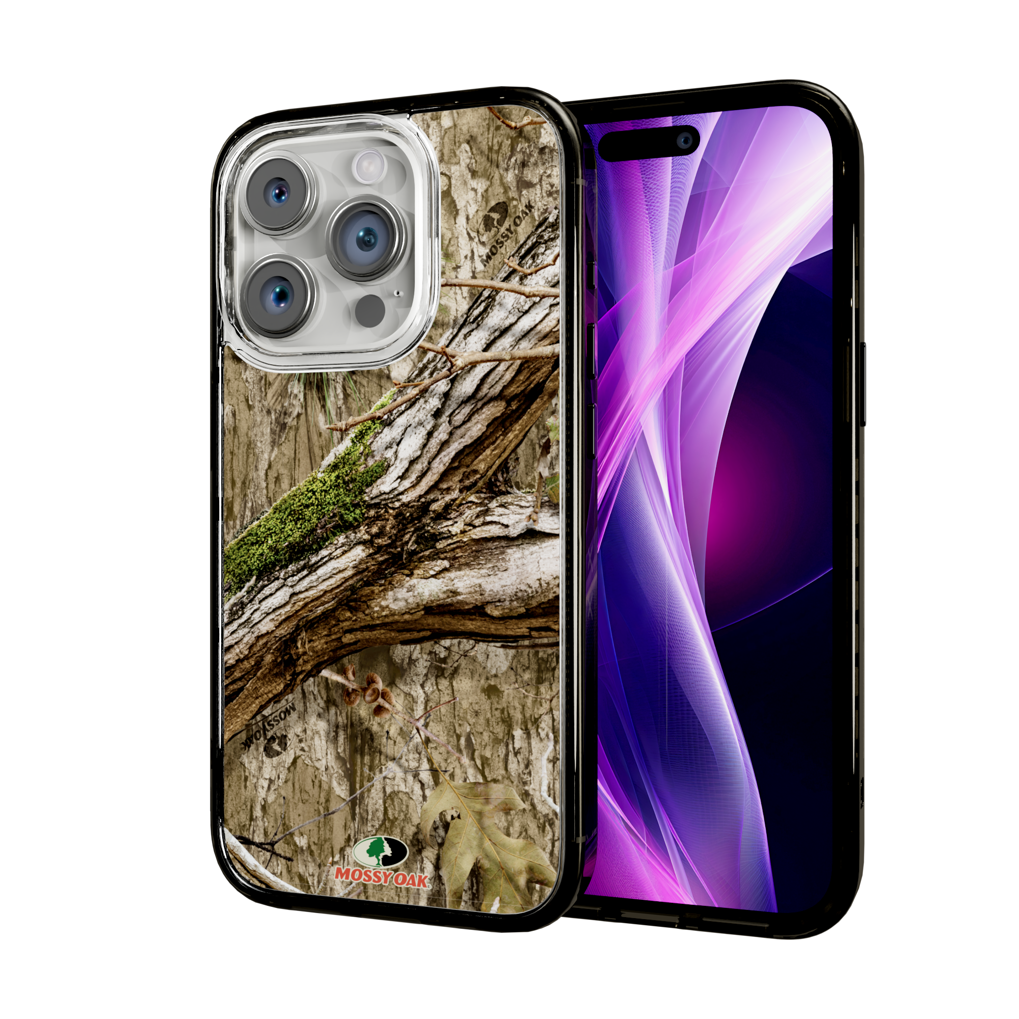 Mossy Oak Magnitude Series for Apple iPhone 15 Pro - Country DNA Onyx Black