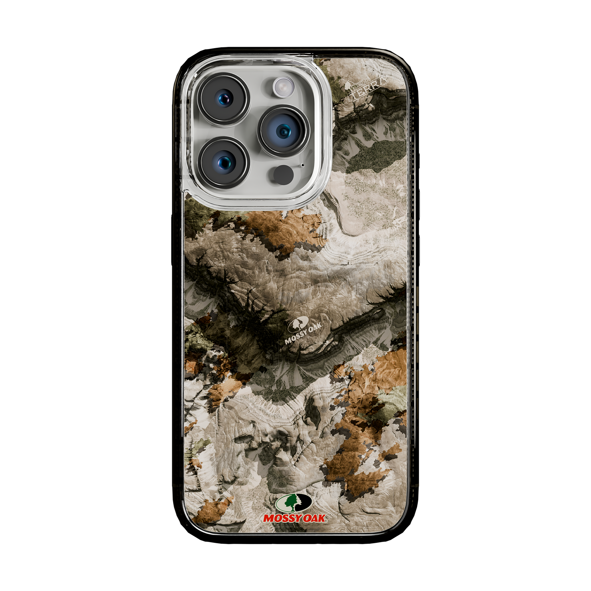 Slim MagSafe® Case for Apple iPhone 15 Pro | Mossy Oak Terra Gila Camo Onyx Black