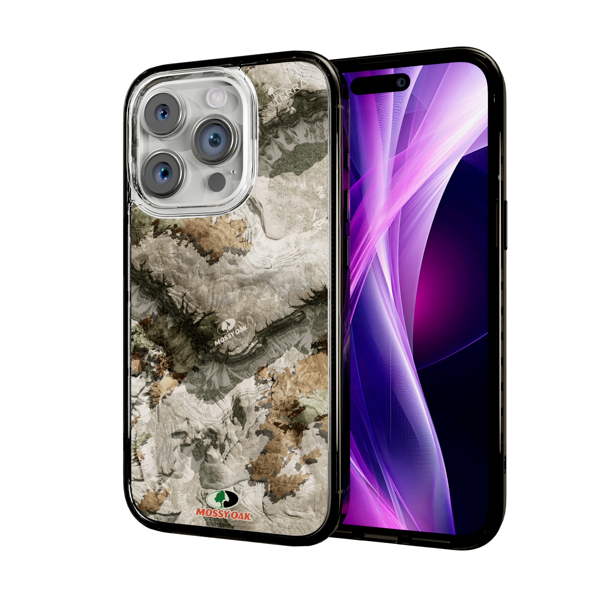 Mossy Oak Magnitude Series for Apple iPhone 15 Pro - Terra Gila Onyx Black