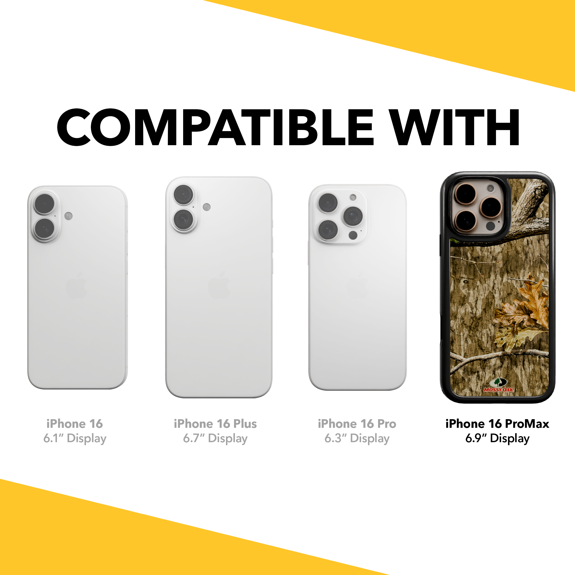 Shock-Absorbent MagSafe® Case for Apple iPhone 16 Pro Max | Mossy Oak Country Roots Camo