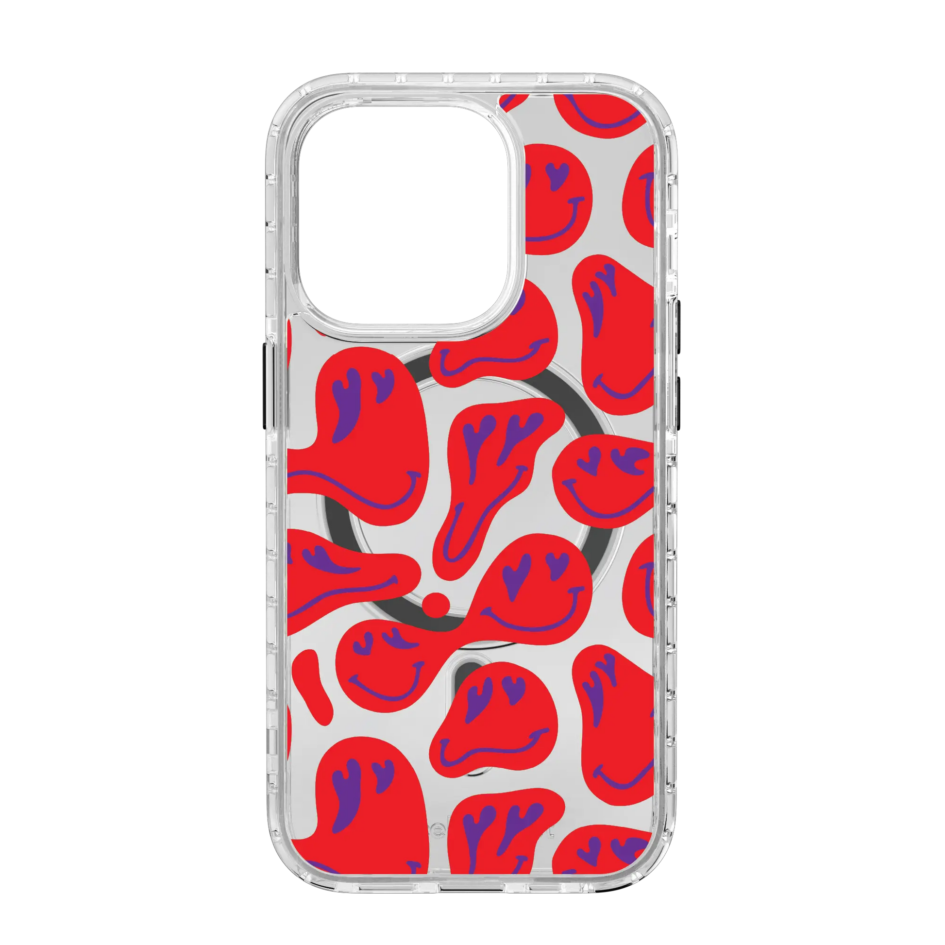 Apple-iPhone-14-Pro-Crystal-Clear Melting Bliss | Protective MagSafe Melted Smile Case | Hearts & Smiles Collection  for Apple iPhone 14 Series cellhelmet cellhelmet