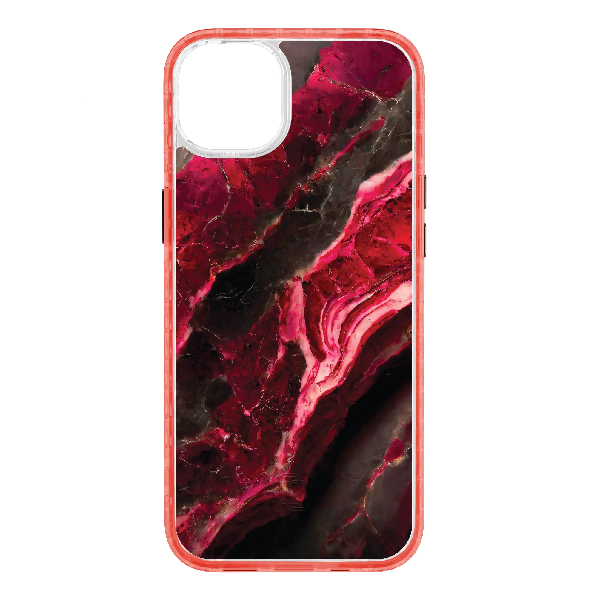 Apple-iPhone-14-Plus-Turbo-Red Morning Sun | Custom MagSafe Red Marble Case for Apple iPhone 14 Series cellhelmet cellhelmet