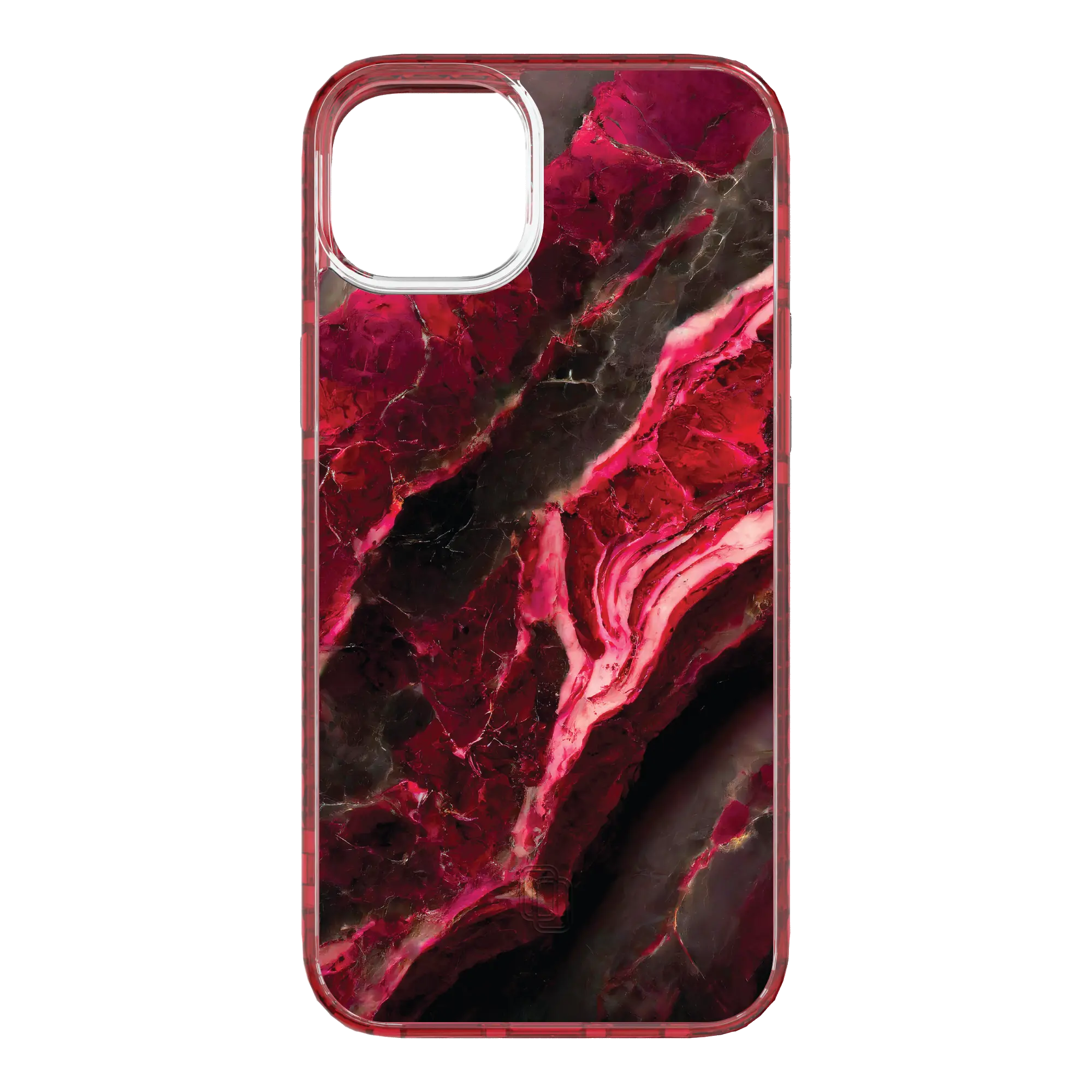 Apple-iPhone-15-Plus-Scarlet-Red Morning Sun | Custom MagSafe Red Marble Case for Apple iPhone 15 Series cellhelmet cellhelmet
