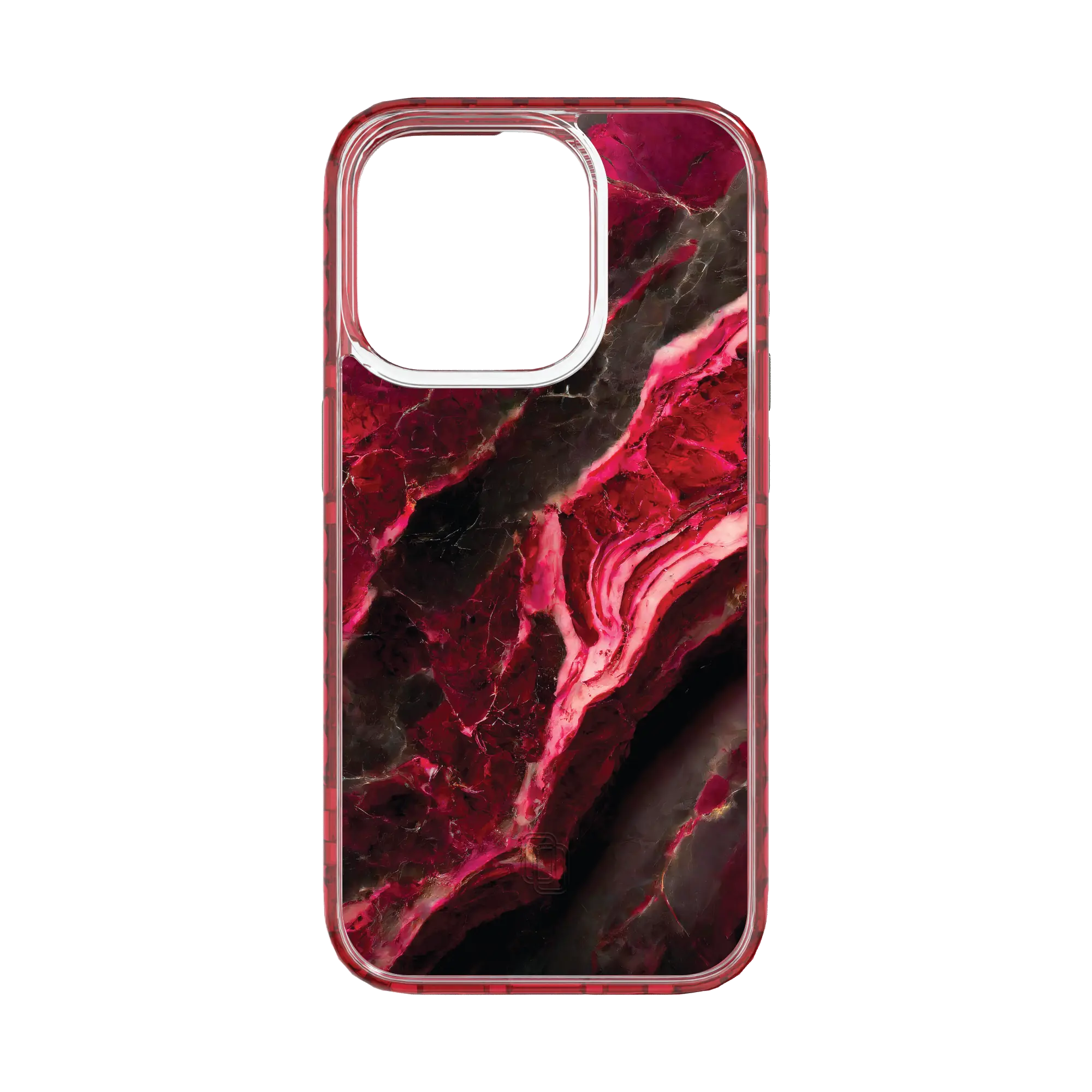 Apple-iPhone-15-Pro-Scarlet-Red Morning Sun | Custom MagSafe Red Marble Case for Apple iPhone 15 Series cellhelmet cellhelmet