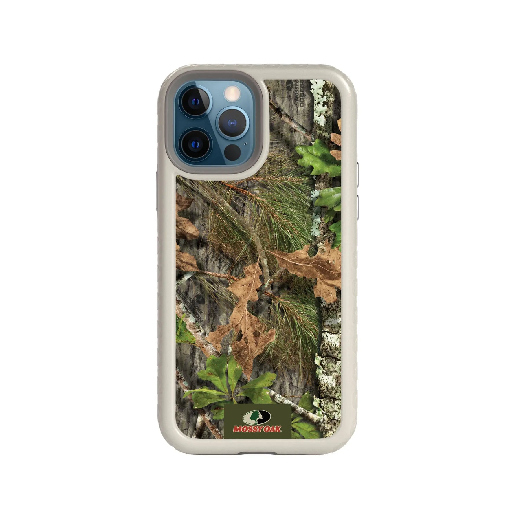 Mossy Oak | MagSafe Dual Layer Case for Apple iPhone 12 / 12 Pro | Obsession | Fortitude Series - Custom Case - Gray - cellhelmet