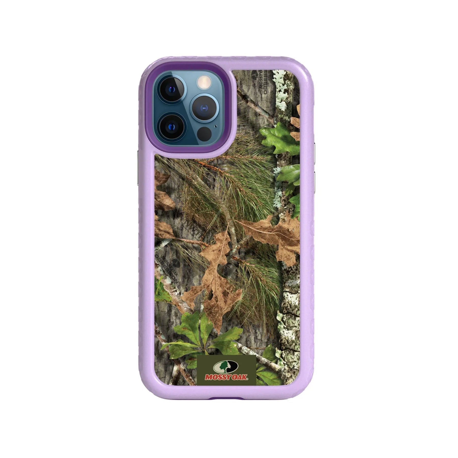 Mossy Oak | MagSafe Dual Layer Case for Apple iPhone 12 / 12 Pro | Obsession | Fortitude Series - Custom Case - LilacBlossomPurple - cellhelmet