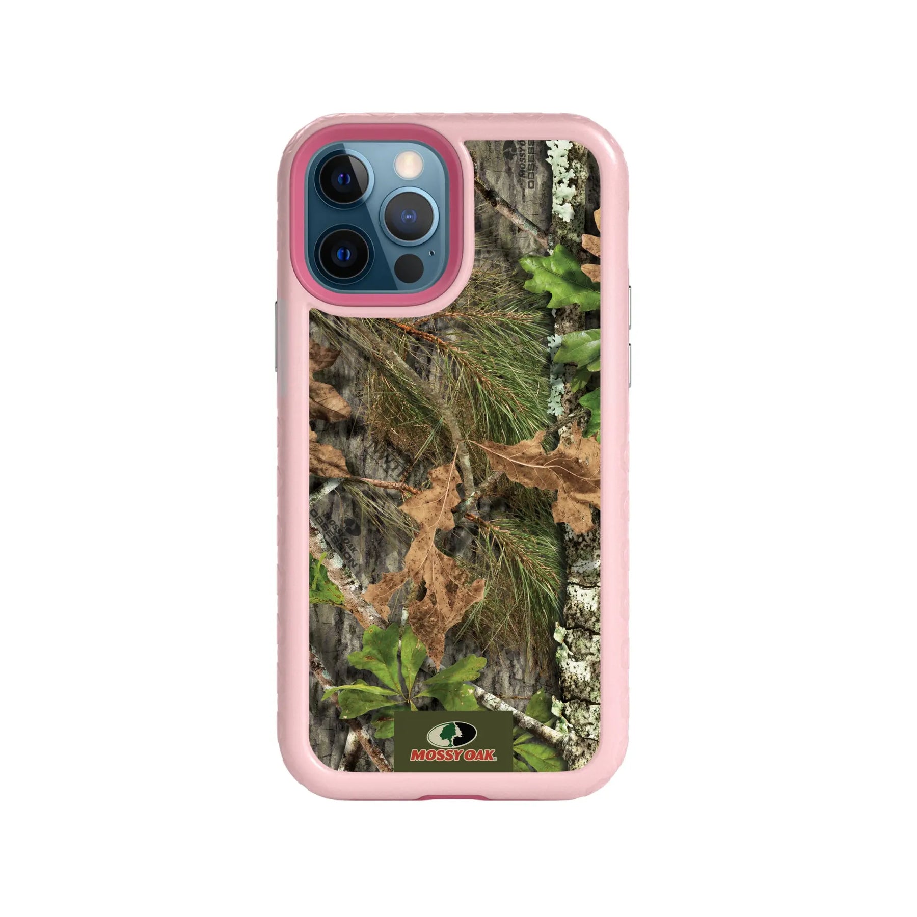 Mossy Oak | MagSafe Dual Layer Case for Apple iPhone 12 / 12 Pro | Obsession | Fortitude Series - Custom Case - PinkMagnolia - cellhelmet