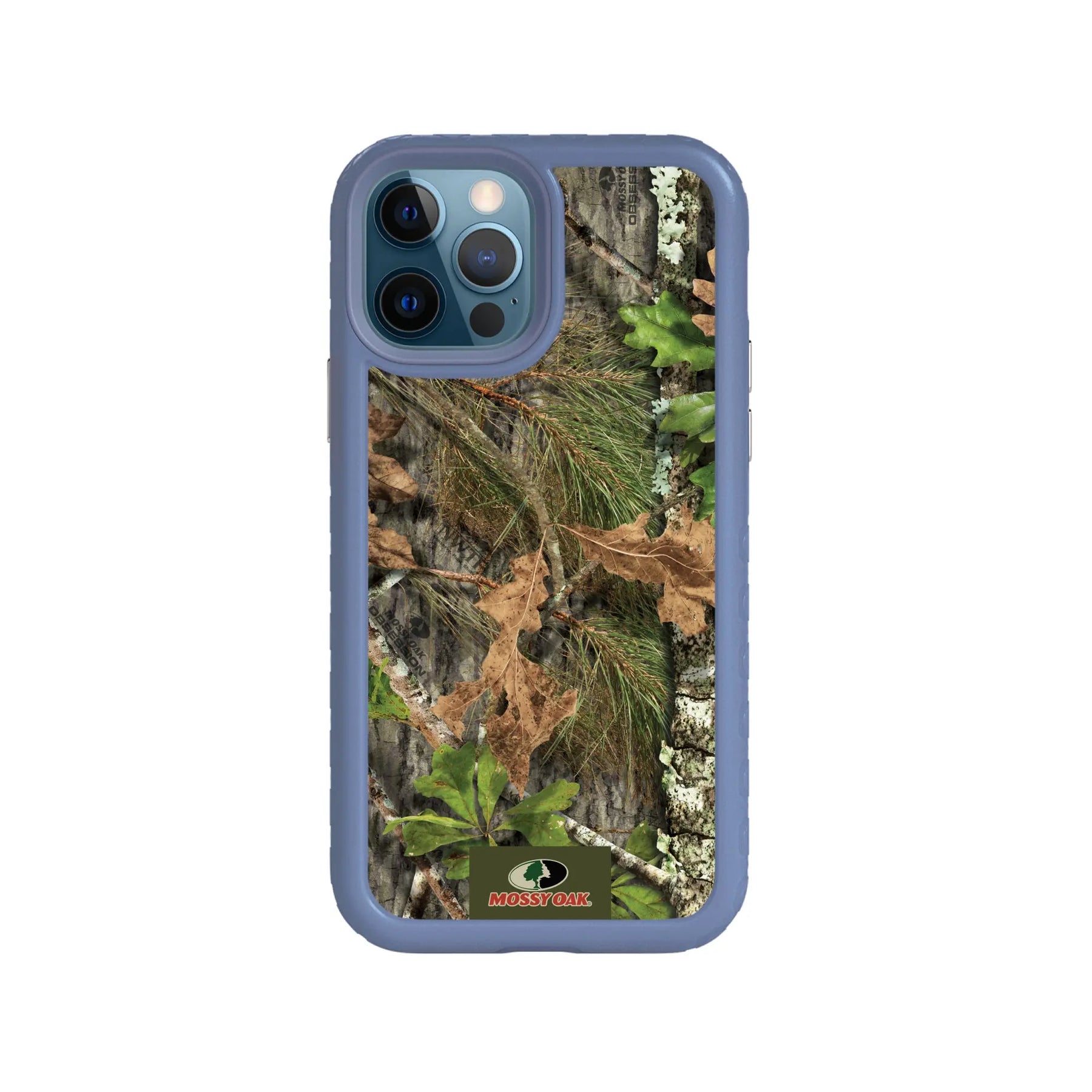 Mossy Oak | MagSafe Dual Layer Case for Apple iPhone 12 / 12 Pro | Obsession | Fortitude Series - Custom Case - SlateBlue - cellhelmet