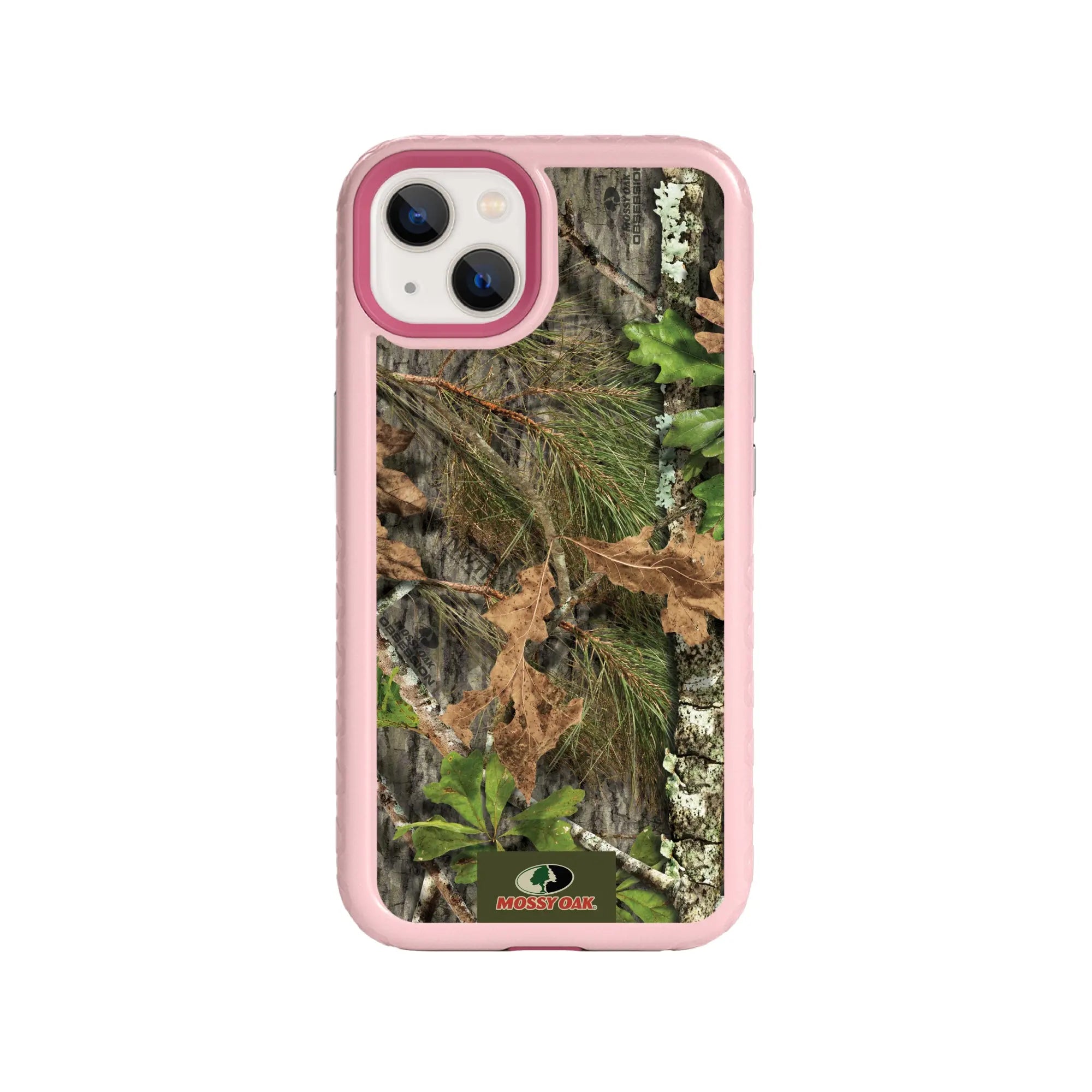 Mossy Oak | MagSafe Dual Layer Case for Apple iPhone 13 | Obsession | Fortitude Series - Custom Case - PinkMagnolia - cellhelmet